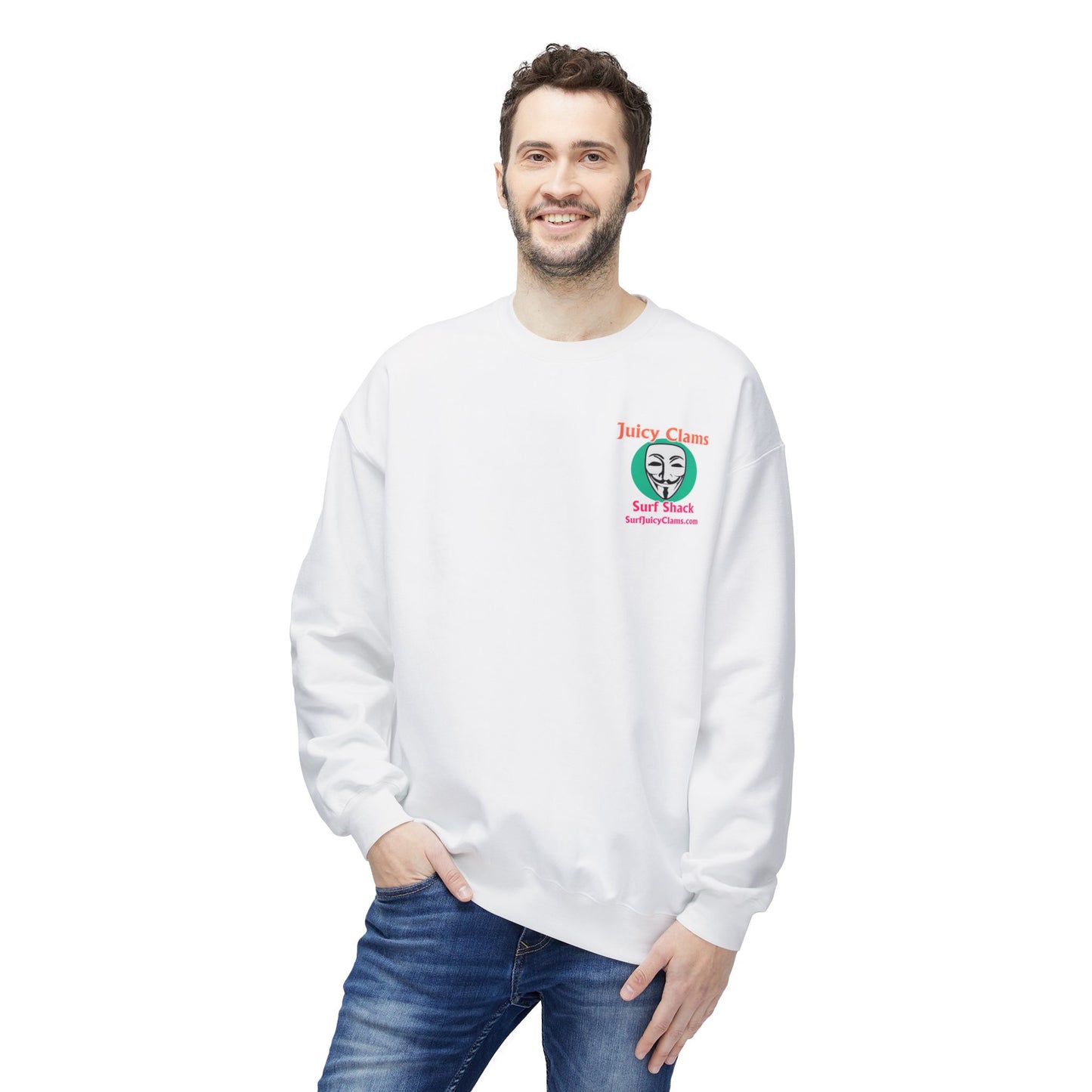 Juicy Clams Unisex Midweight Fleece Crewneck Sweatshirt (L030)