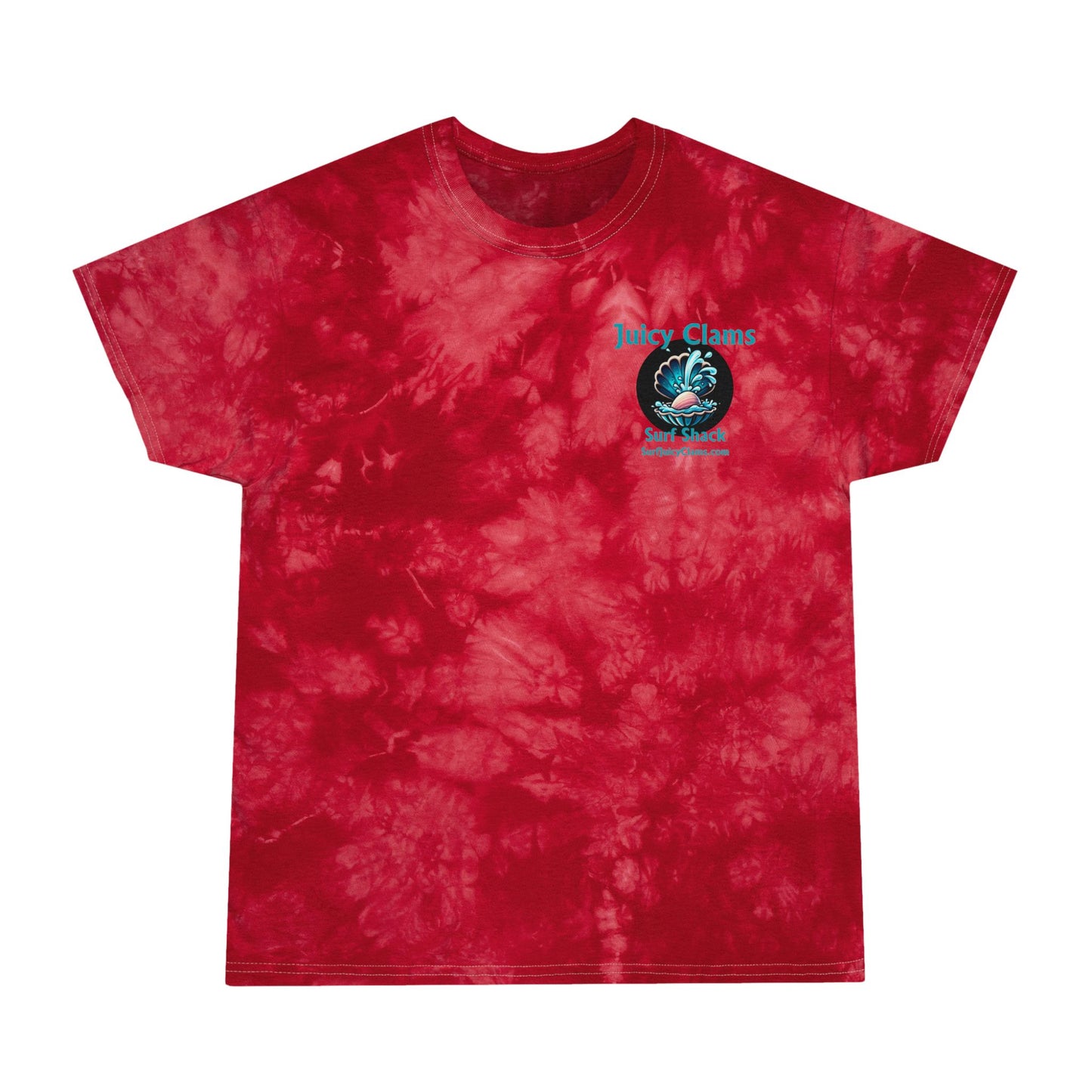 Juicy Clams Unisex Logo Crystal Tie-Dye T-Shirt (A004)