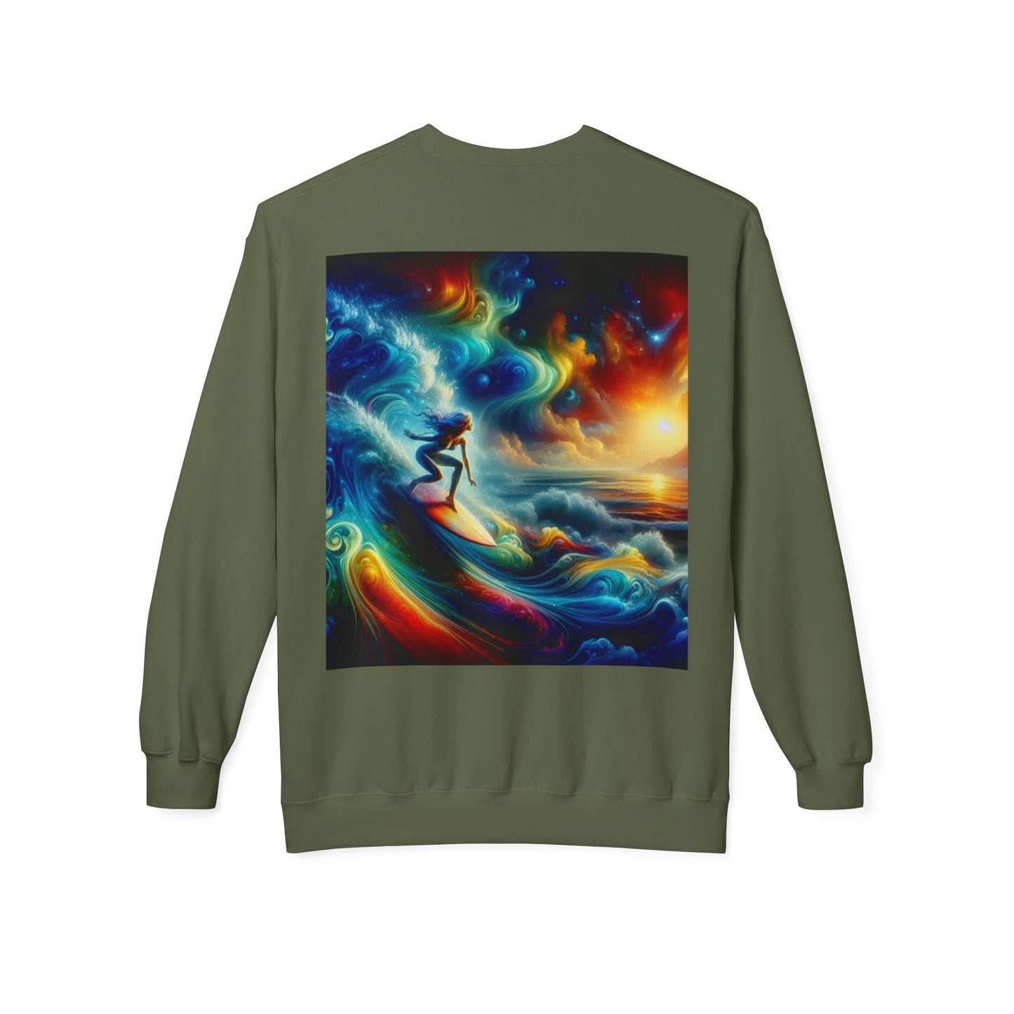 Juicy Clams Unisex Midweight Fleece Crewneck Sweatshirt (D035)