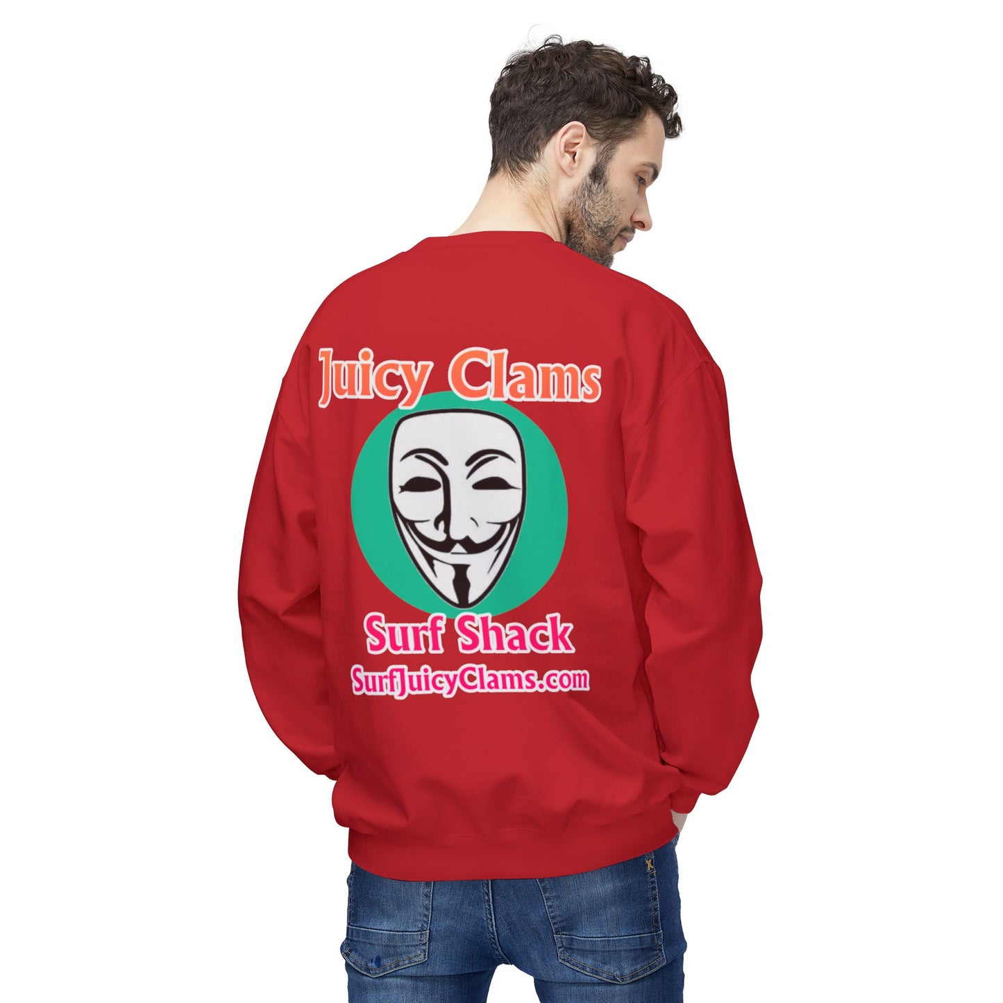 Juicy Clams Unisex Midweight Fleece Crewneck Sweatshirt (L030)