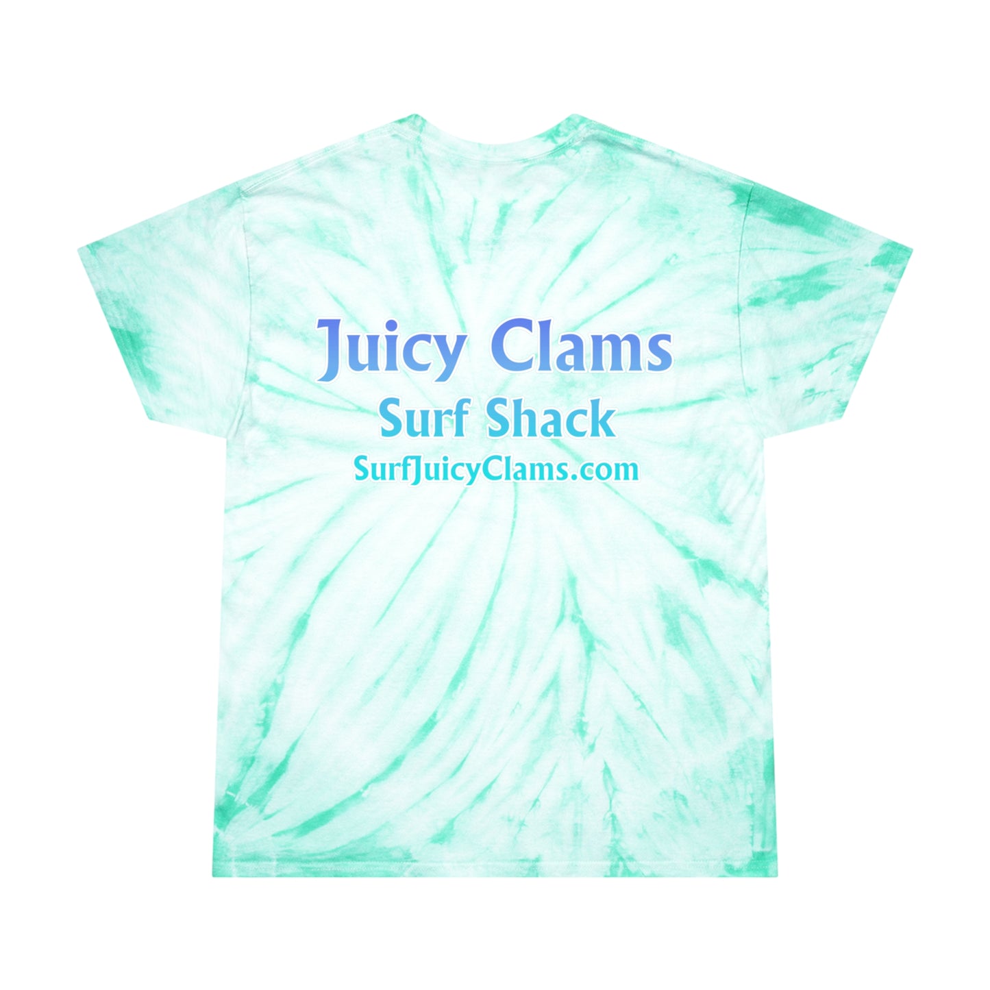 Juicy Clams Unisex Logo Cyclone Tie-Dye T-Shirt (A201)
