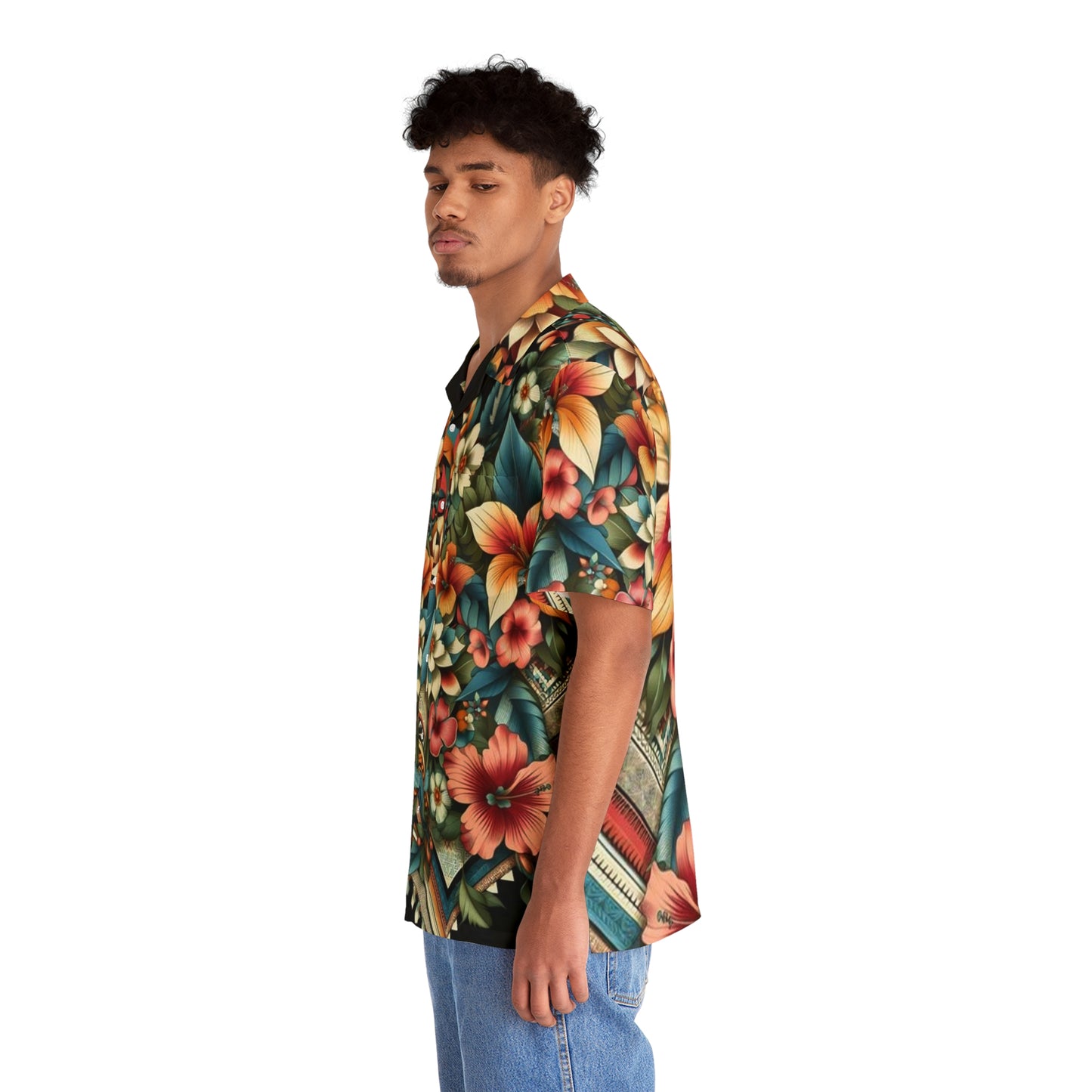 Juicy Clams Men's Hawaiian Shirt (1158)