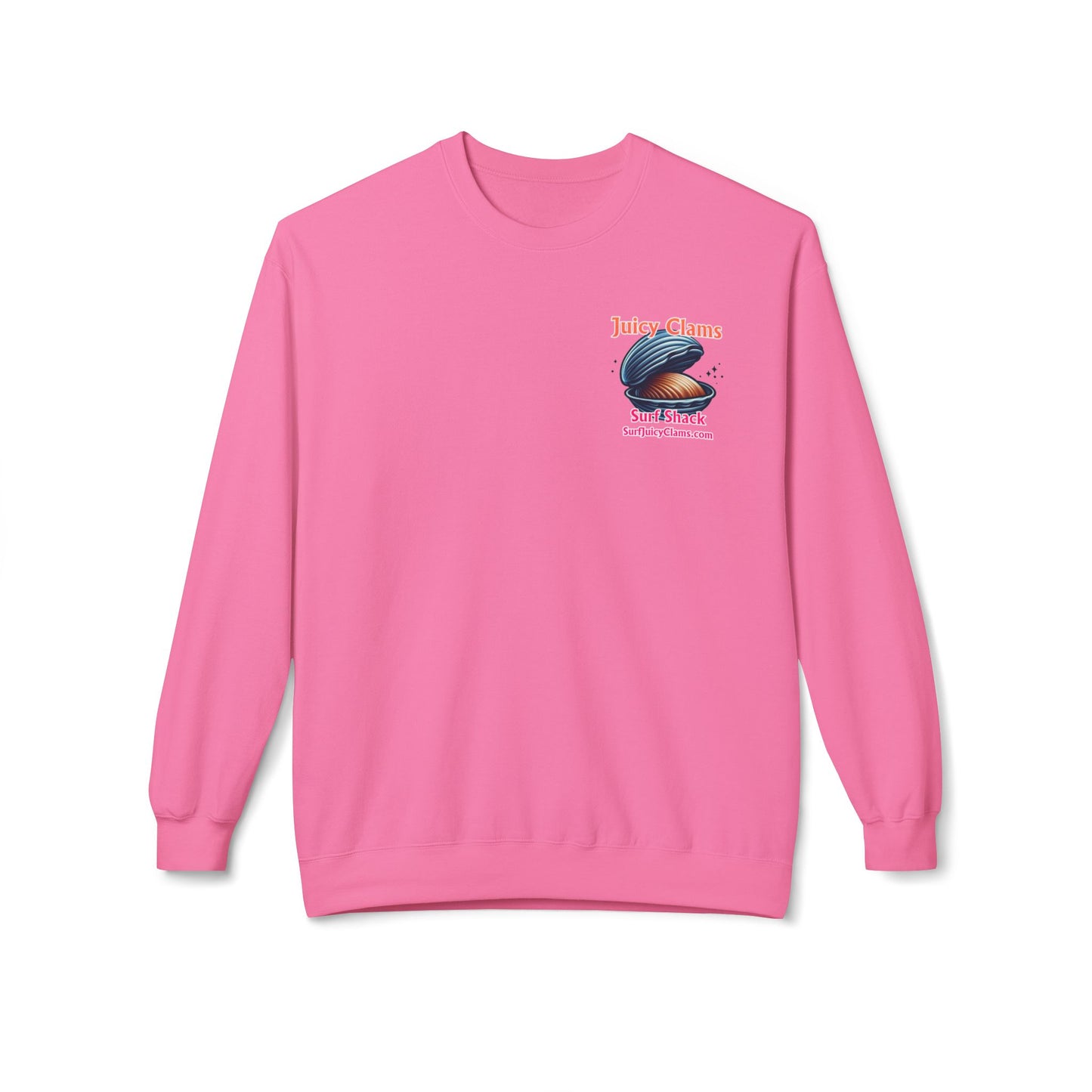 Juicy Clams Unisex Midweight Fleece Crewneck Sweatshirt (L029)