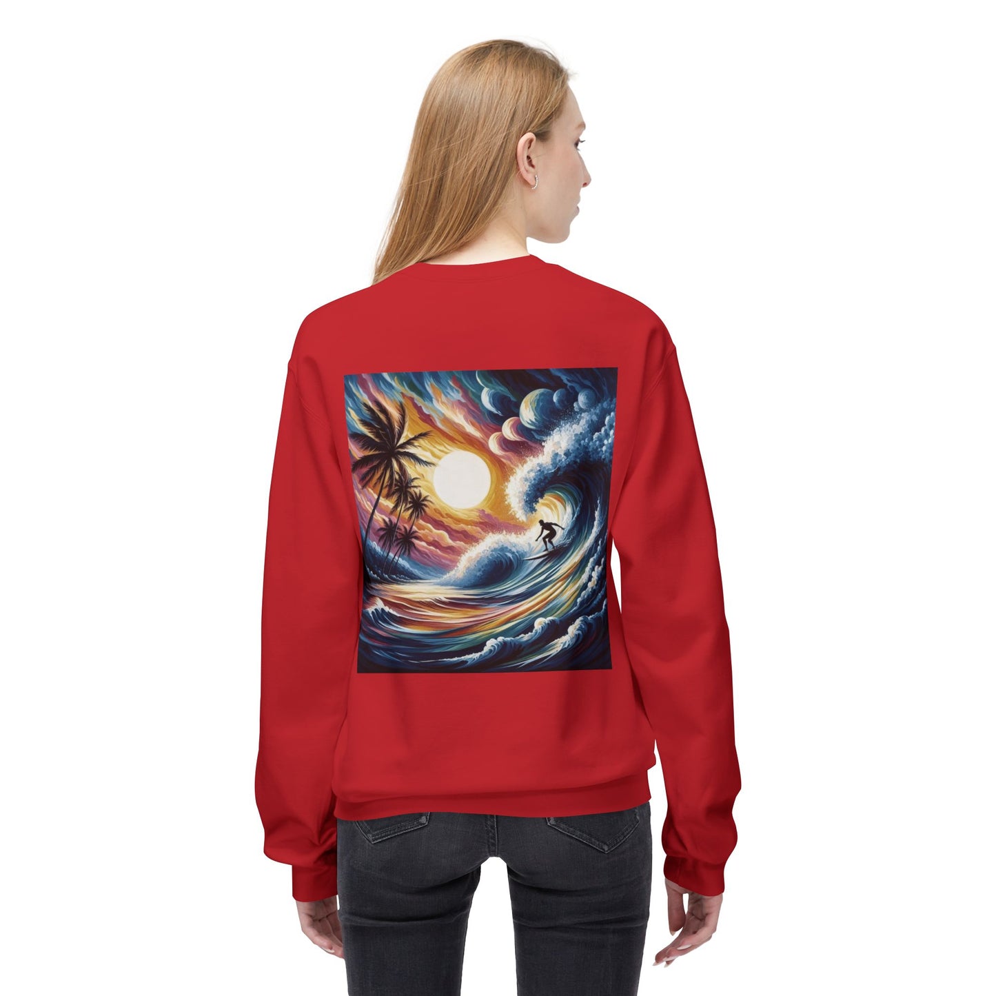 Juicy Clams Unisex Midweight Fleece Crewneck Sweatshirt (V035)