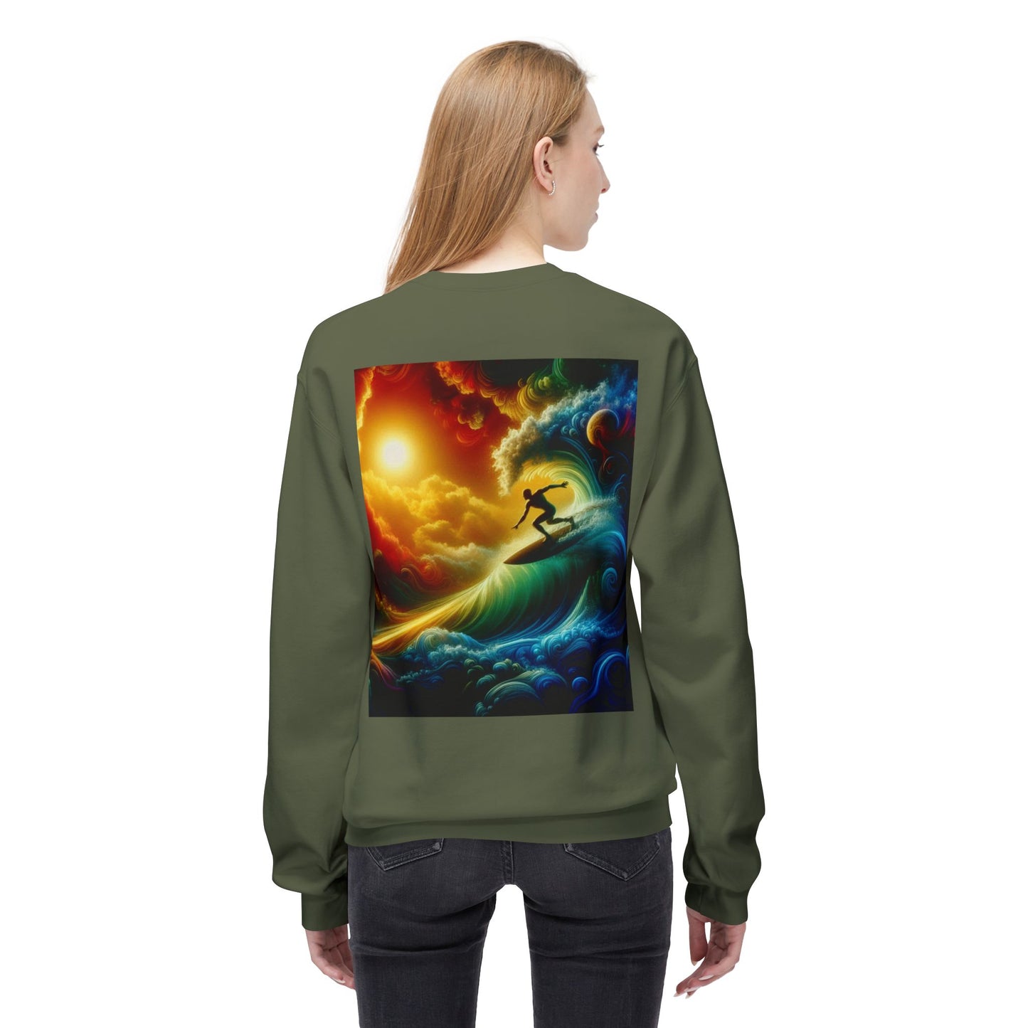 Juicy Clams Unisex Midweight Fleece Crewneck Sweatshirt (D013)