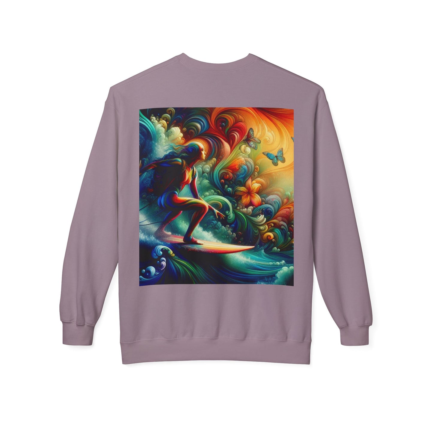 Juicy Clams Unisex Midweight Fleece Crewneck Sweatshirt (D006)