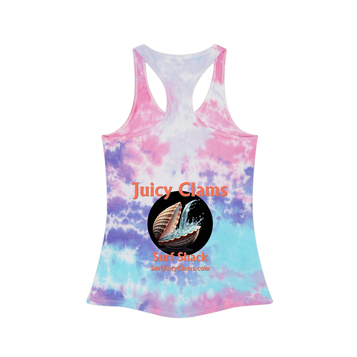 Juicy Clams Tie Dye Racerback Tank Top (L007)