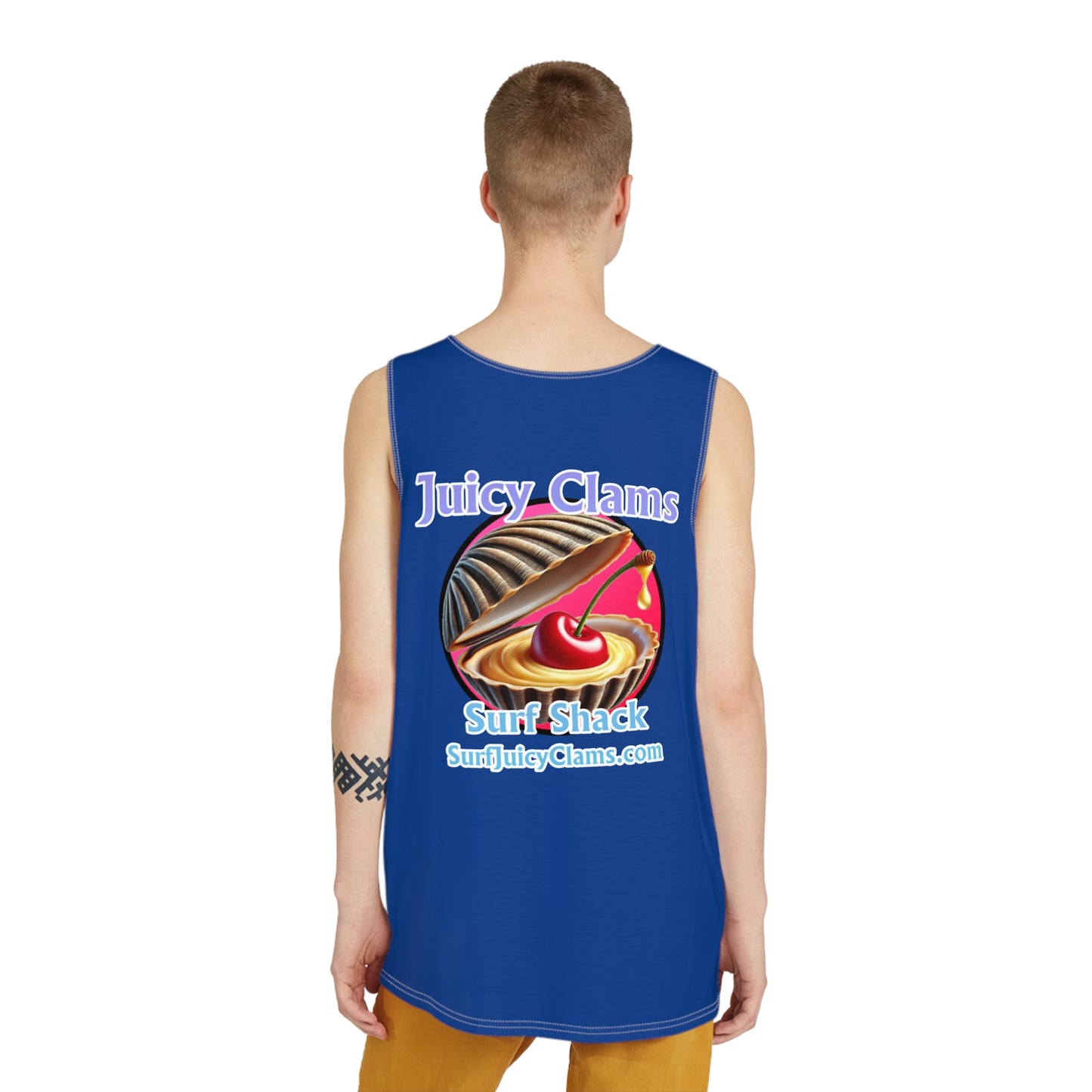 Juicy Clams Men's Logo Tank (A012)