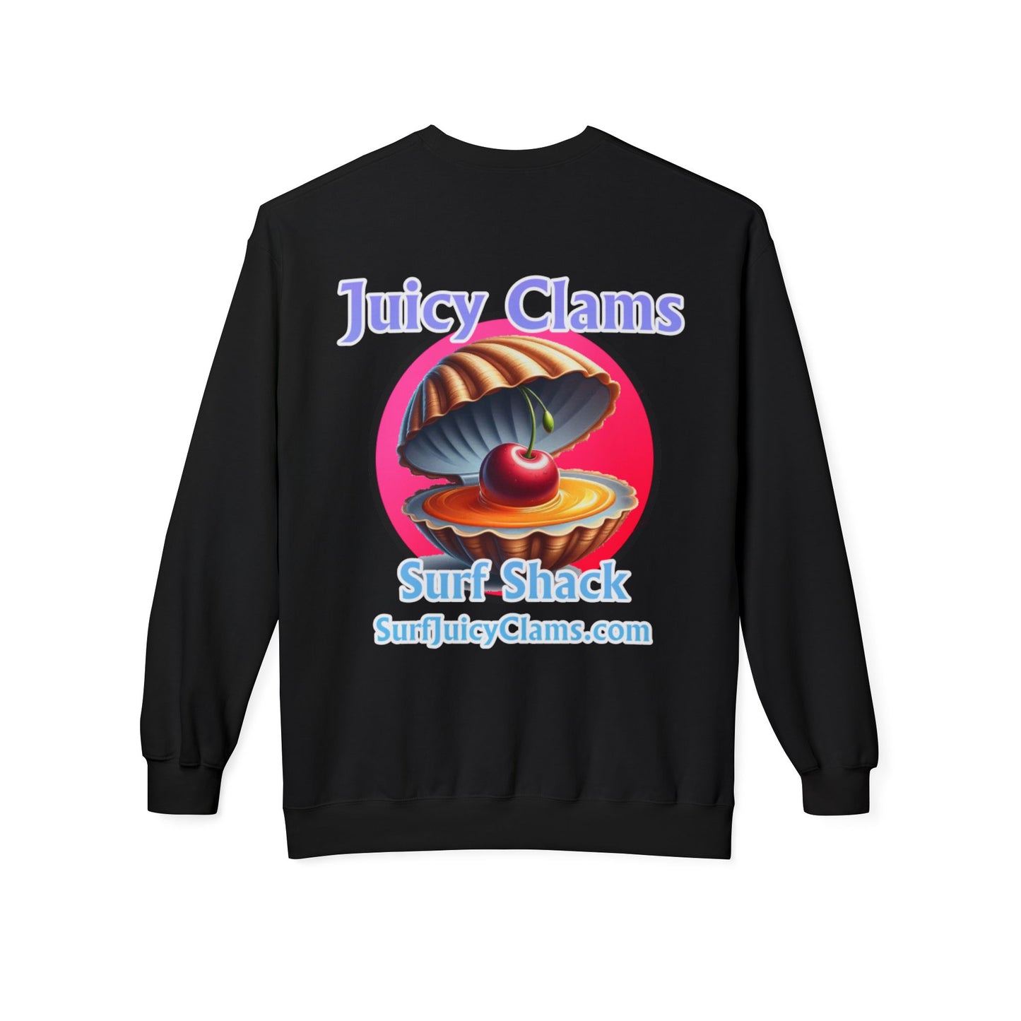 Juicy Clams Unisex Midweight Fleece Crewneck Sweatshirt (L021)