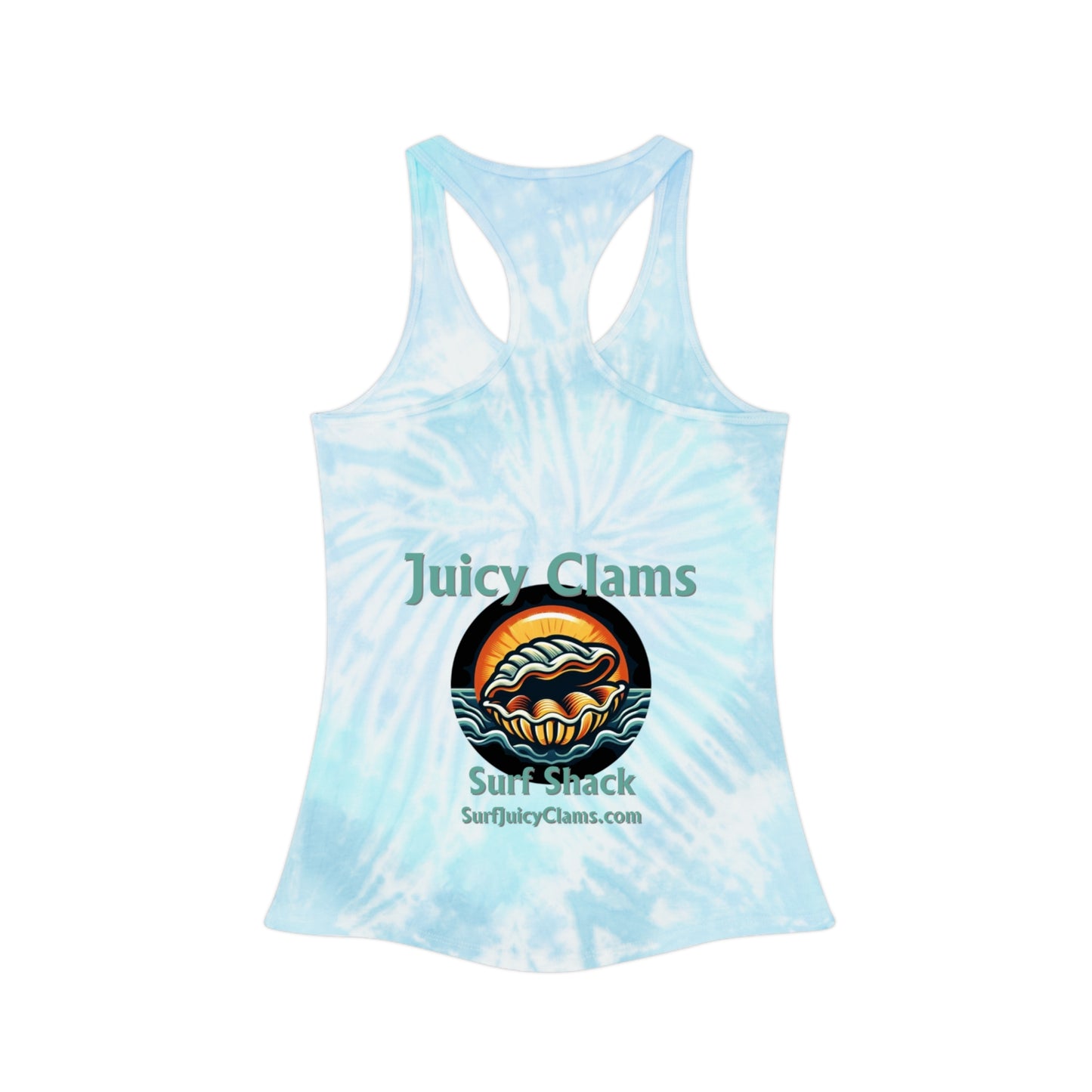 Juicy Clams Tie Dye Racerback Tank Top (L002)