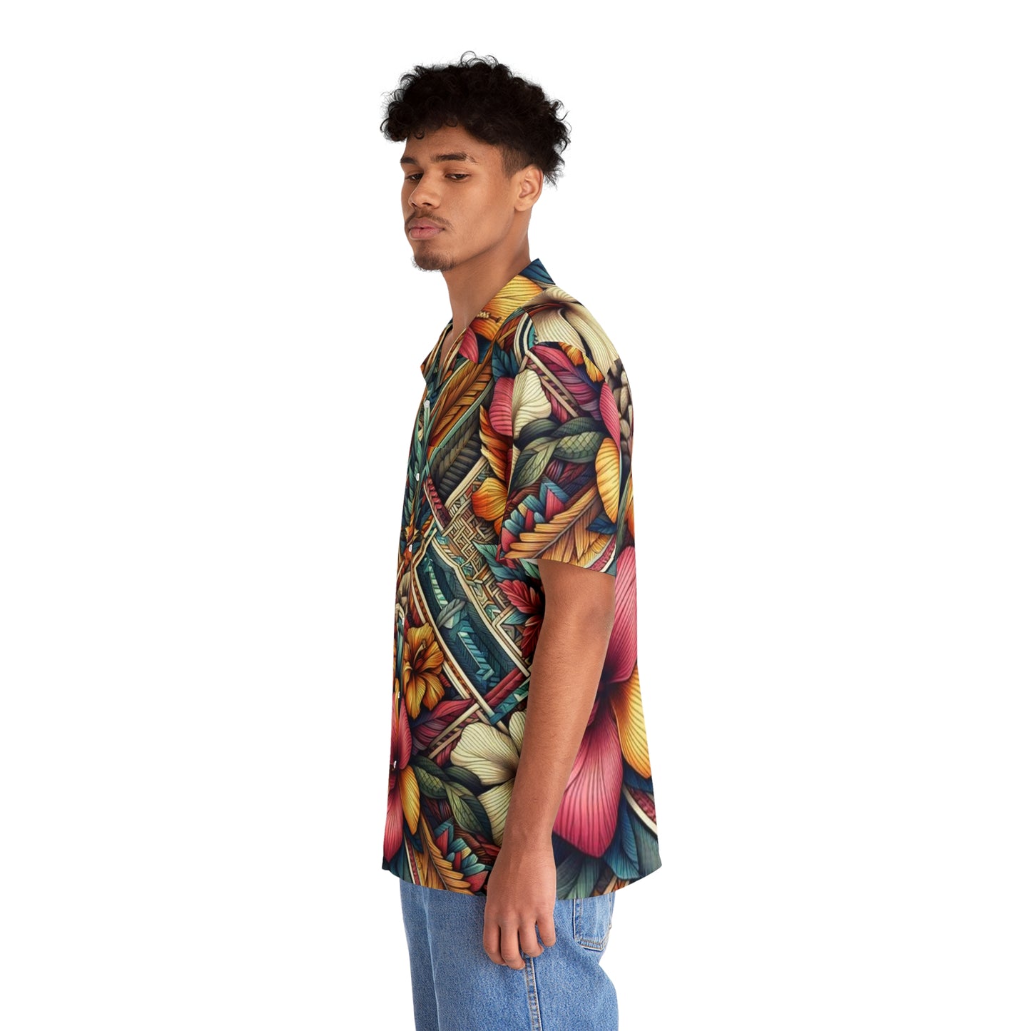 Juicy Clams Men's Hawaiian Shirt (1154)