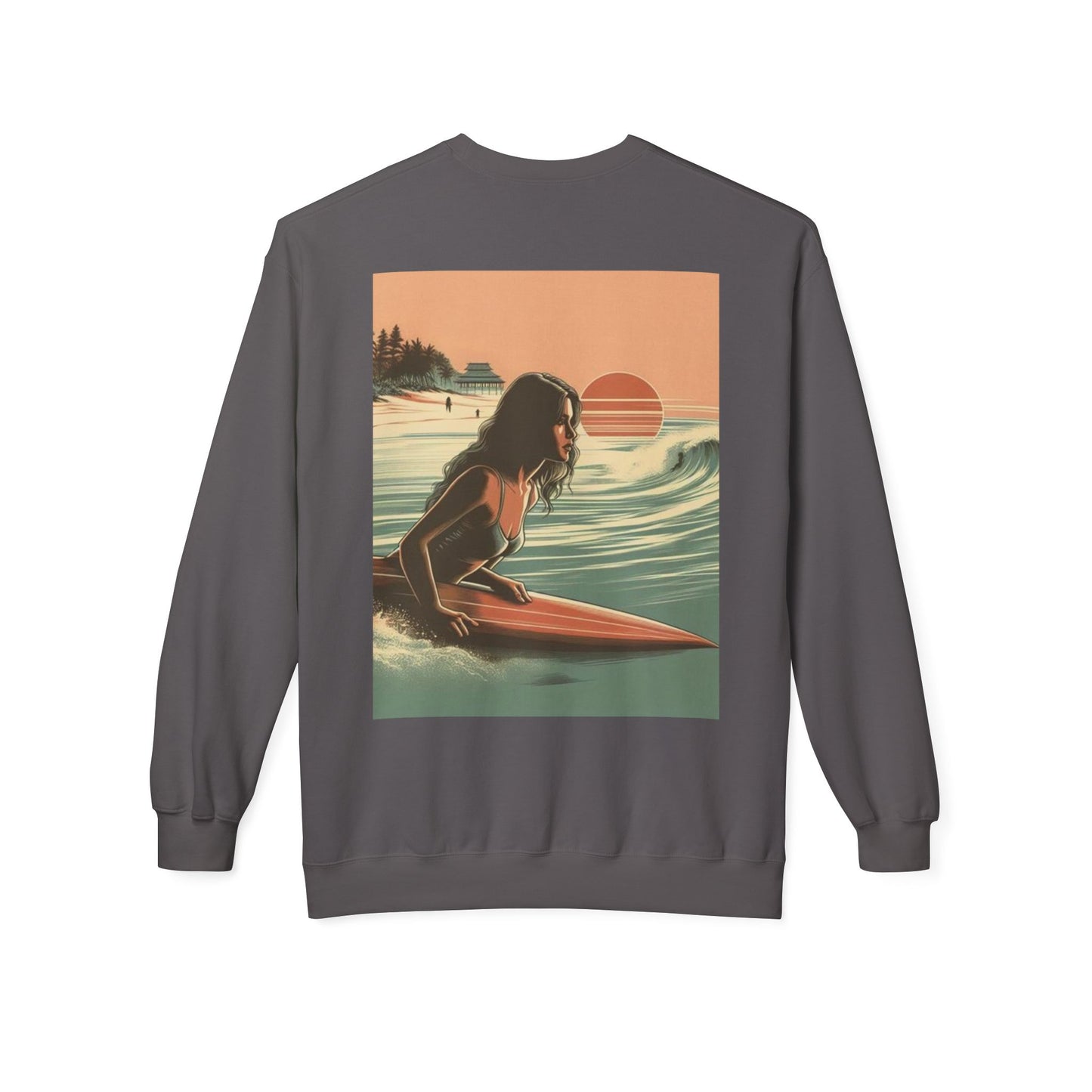 Juicy Clams Unisex Midweight Fleece Crewneck Sweatshirt (V113)