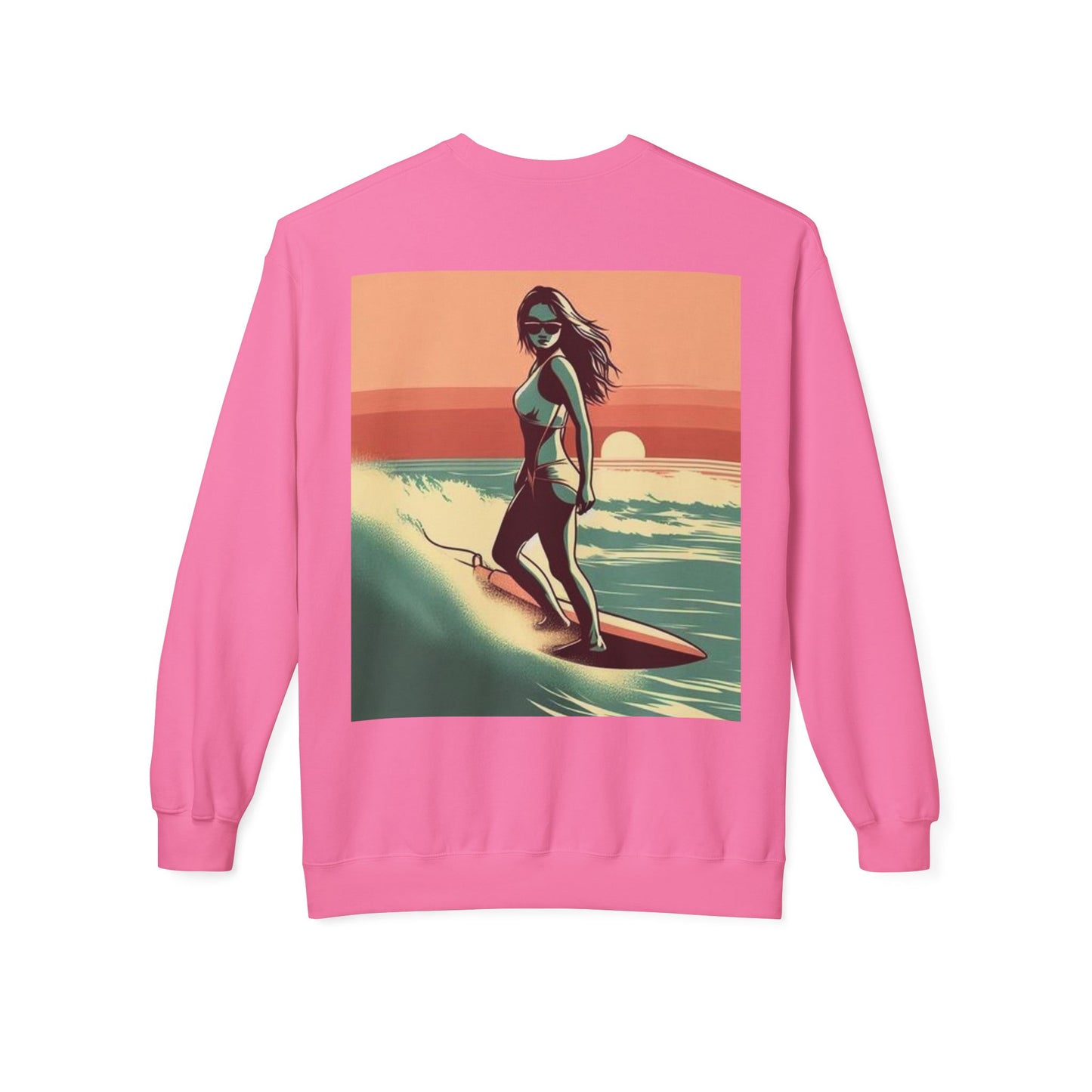 Juicy Clams Unisex Midweight Fleece Crewneck Sweatshirt (V059)