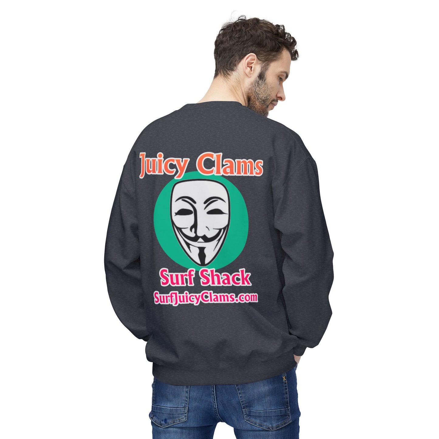 Juicy Clams Unisex Midweight Fleece Crewneck Sweatshirt (L030)