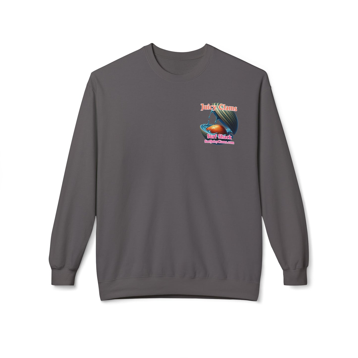 Juicy Clams Unisex Midweight Fleece Crewneck Sweatshirt (L028)