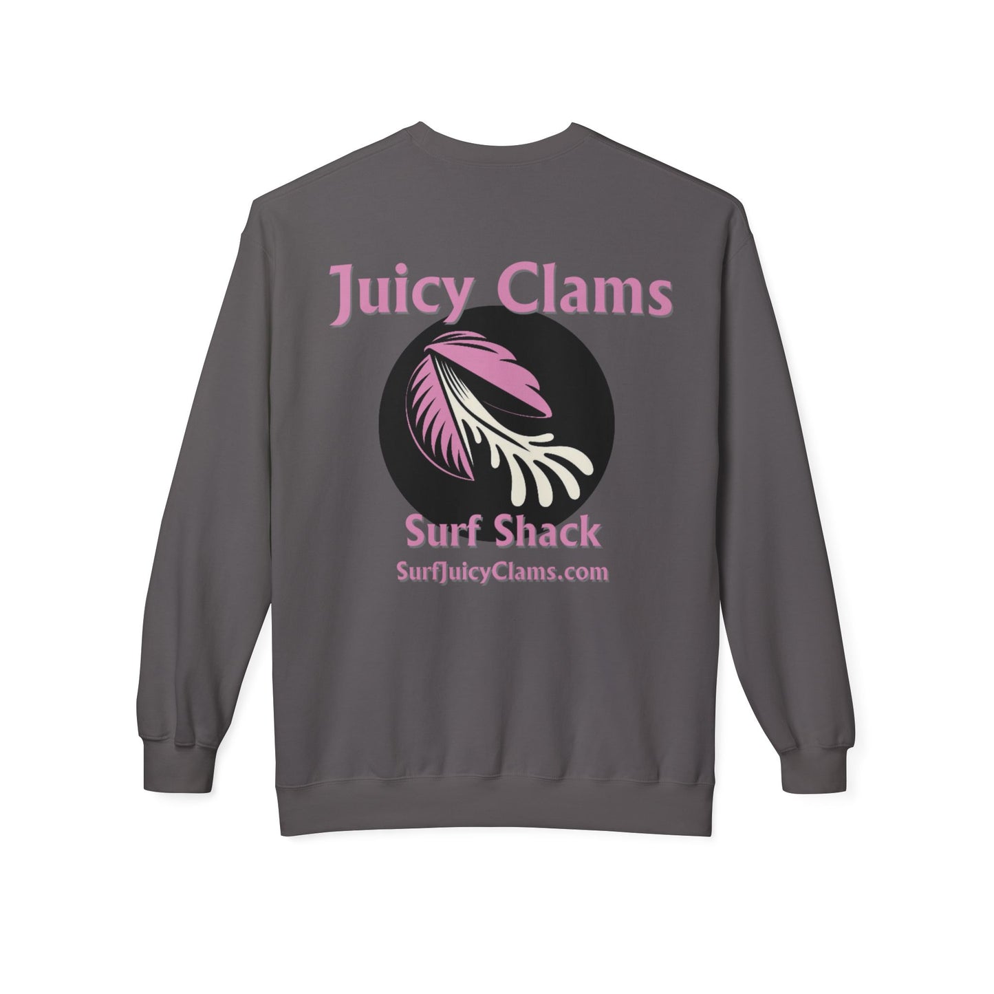 Juicy Clams Unisex Midweight Fleece Crewneck Sweatshirt (L001)