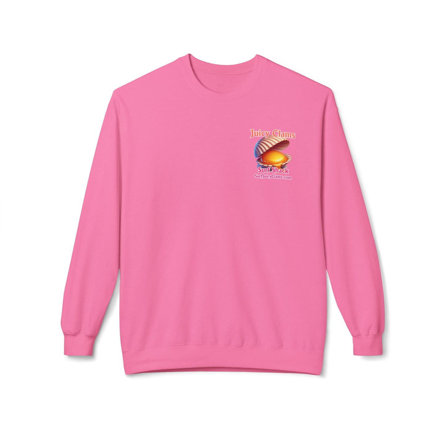 Juicy Clams Unisex Midweight Fleece Crewneck Sweatshirt (L025)