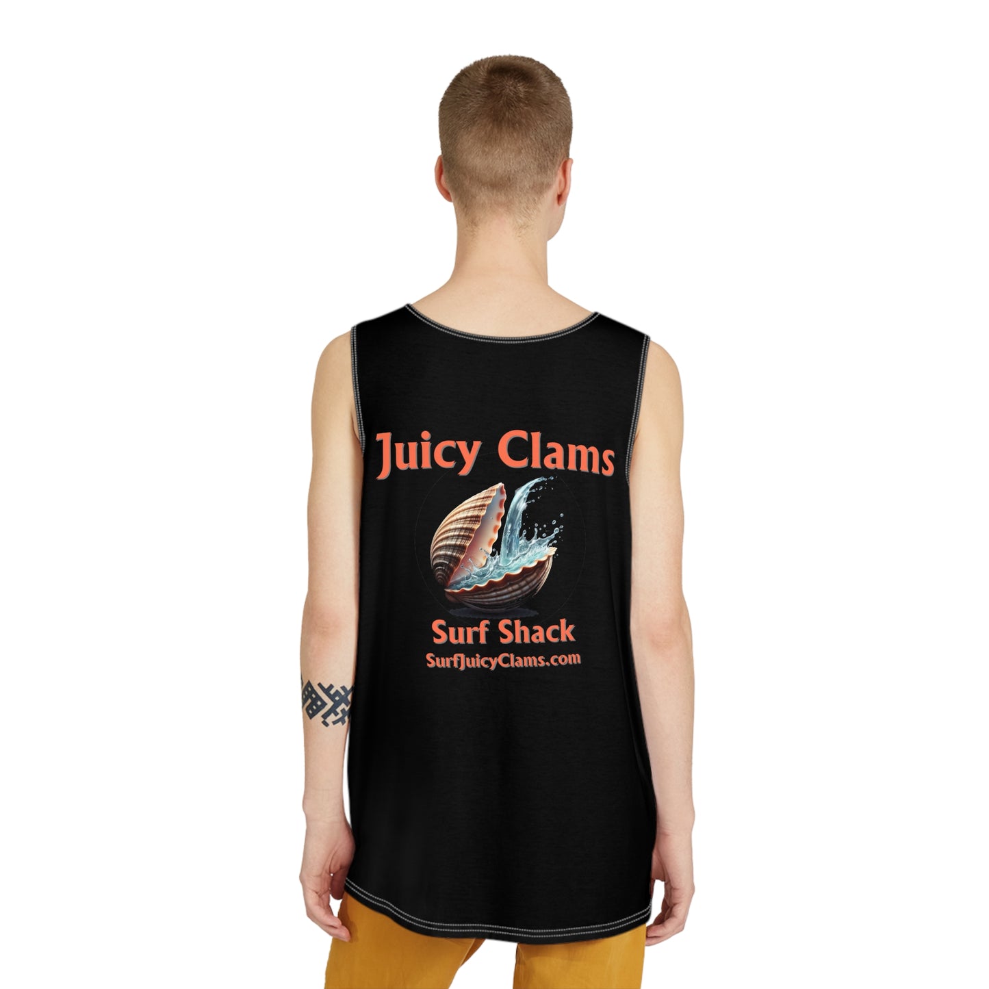 Juicy Clams Men's Logo Tank (A011)