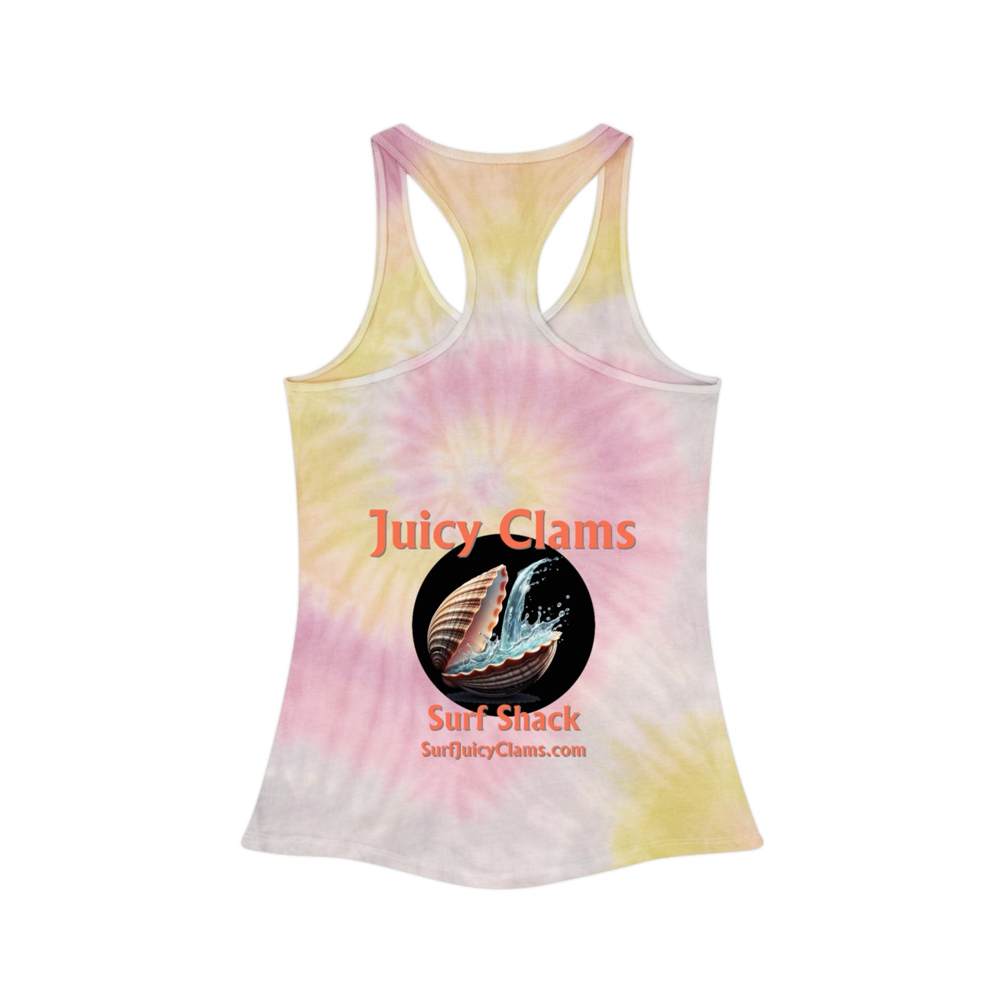 Juicy Clams Tie Dye Racerback Tank Top (L007)