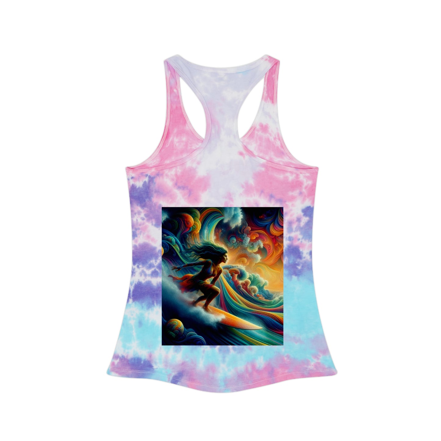 Juicy Clams Tie Dye Racerback Tank Top (D016)