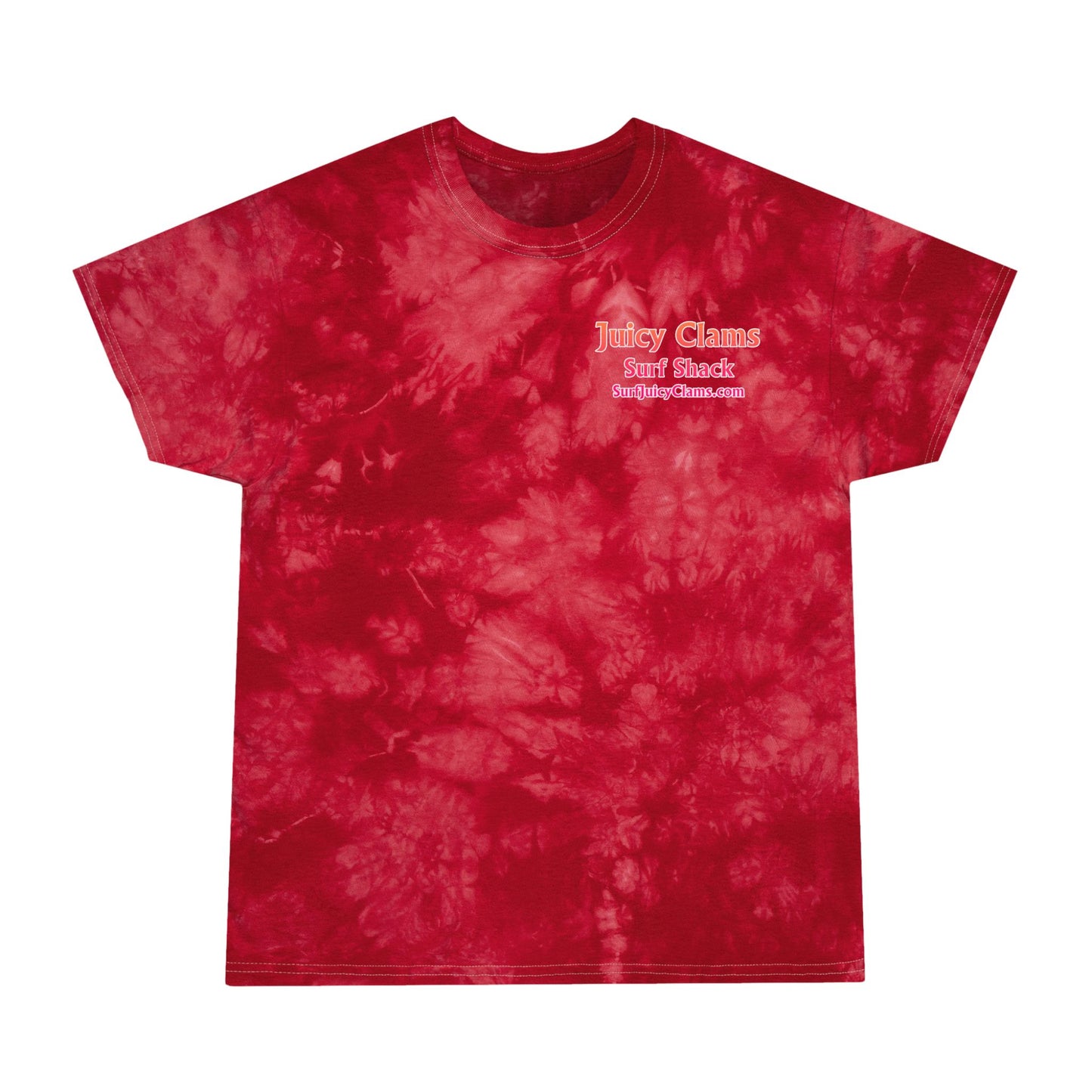 Juicy Clams Unisex Logo Crystal Tie-Dye T-Shirt (A200)