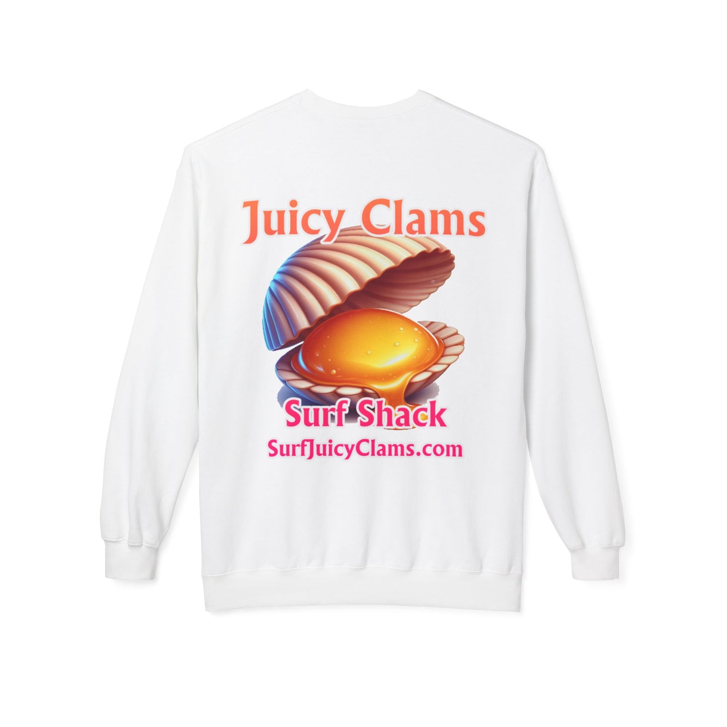 Juicy Clams Unisex Midweight Fleece Crewneck Sweatshirt (L025)