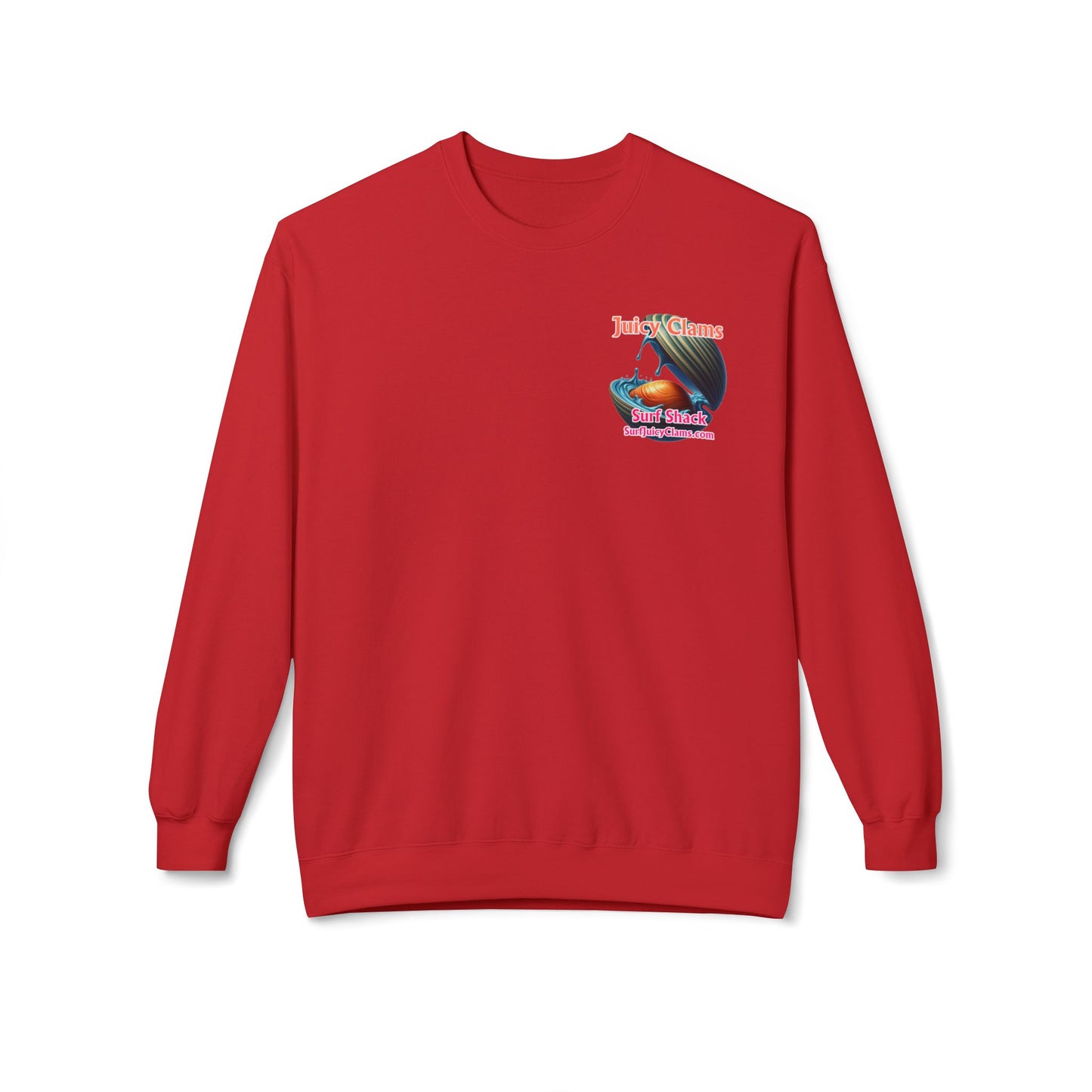 Juicy Clams Unisex Midweight Fleece Crewneck Sweatshirt (L028)