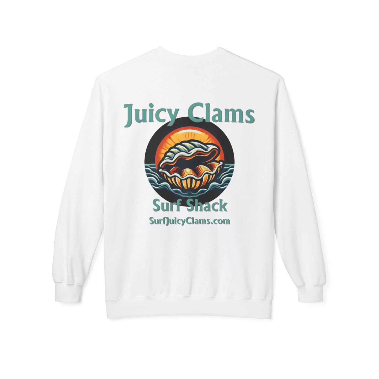 Juicy Clams Unisex Midweight Fleece Crewneck Sweatshirt (L002)