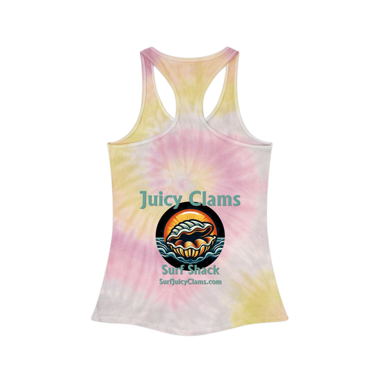 Juicy Clams Tie Dye Racerback Tank Top (L002)