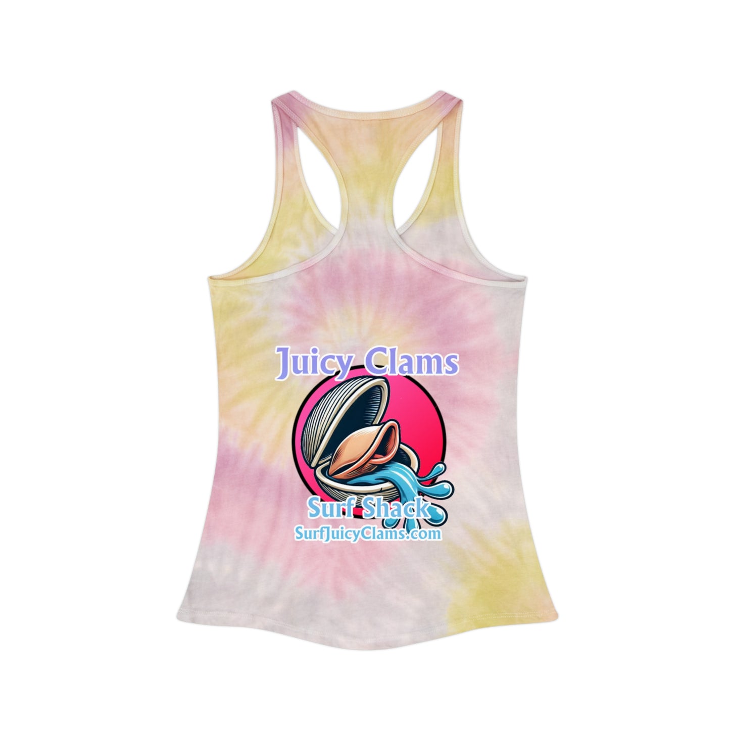 Juicy Clams Tie Dye Racerback Tank Top (A007)