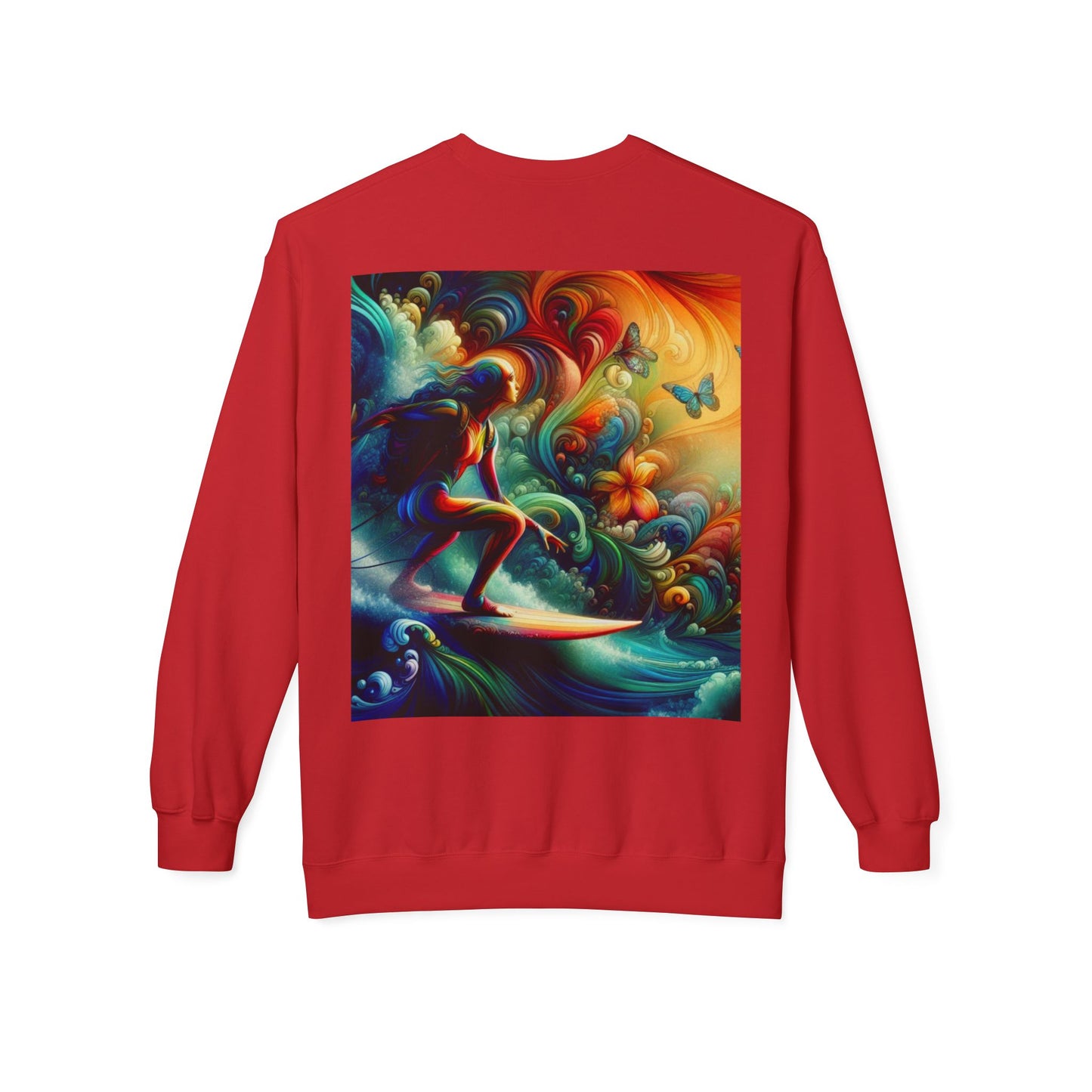 Juicy Clams Unisex Midweight Fleece Crewneck Sweatshirt (D006)