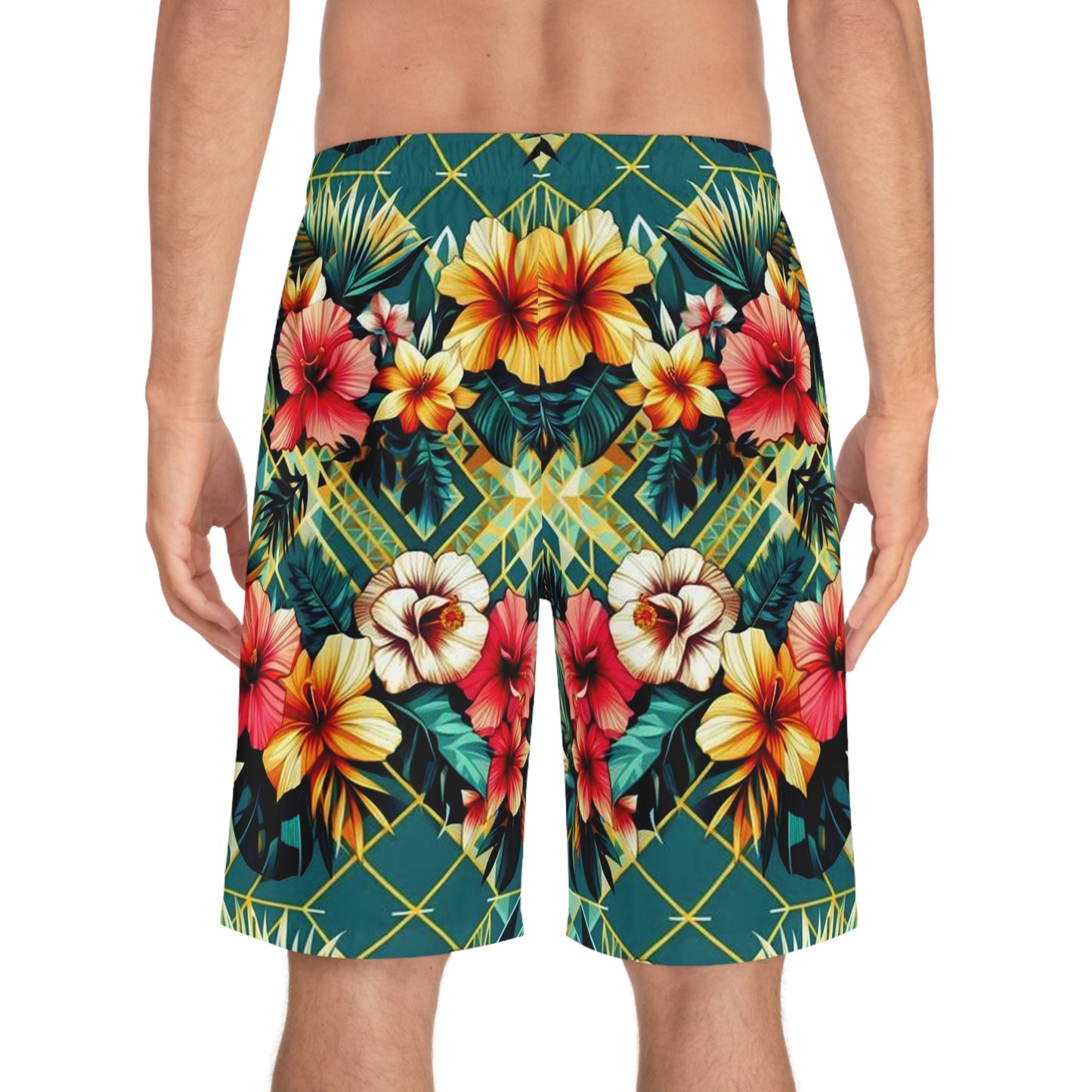 Juicy Clams Men's Board Shorts (H059)
