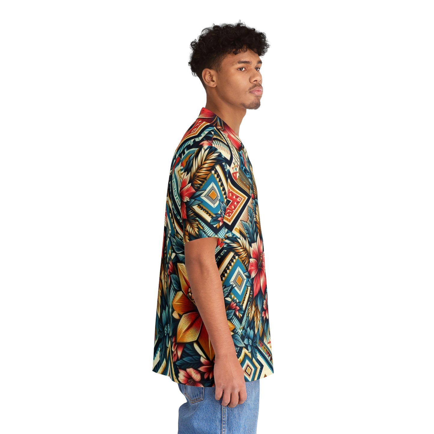 Juicy Clams Men's Hawaiian Shirt (1001)