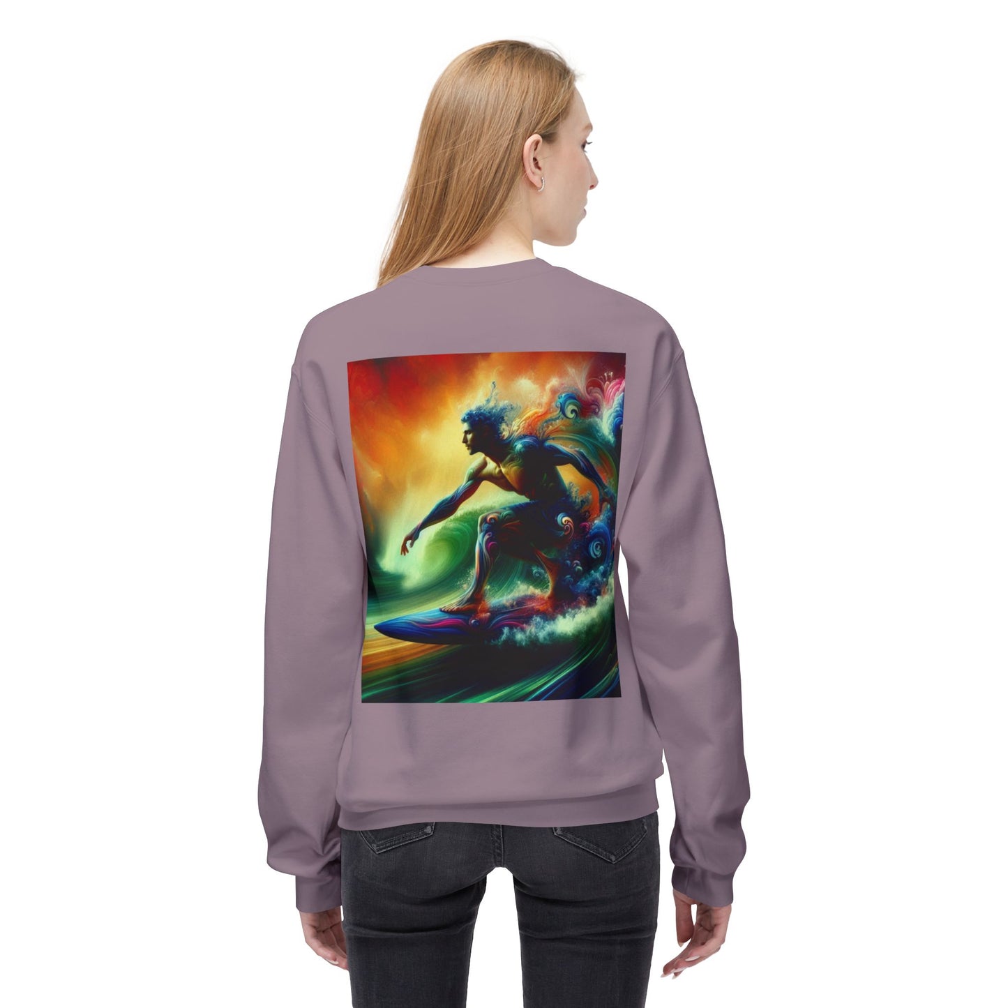 Juicy Clams Unisex Midweight Fleece Crewneck Sweatshirt (D047)