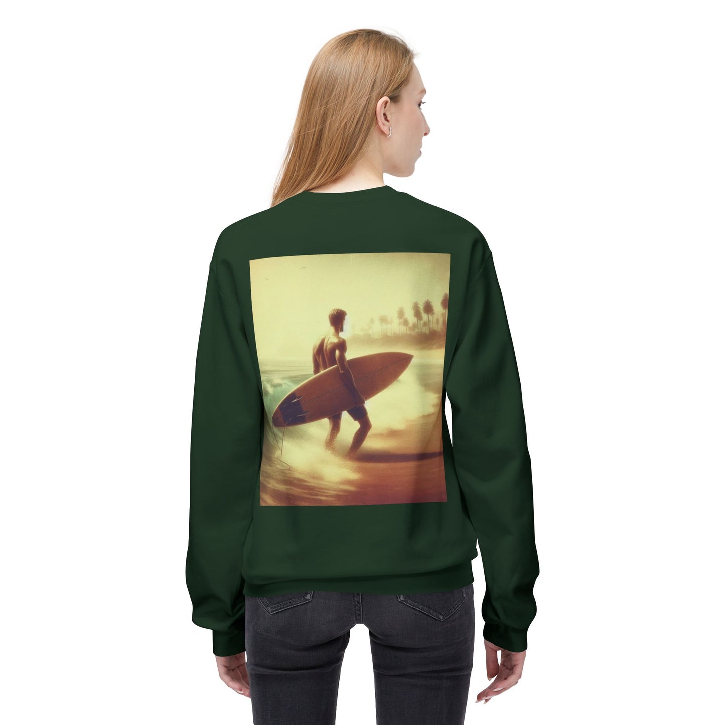 Juicy Clams Unisex Midweight Fleece Crewneck Sweatshirt (V048)