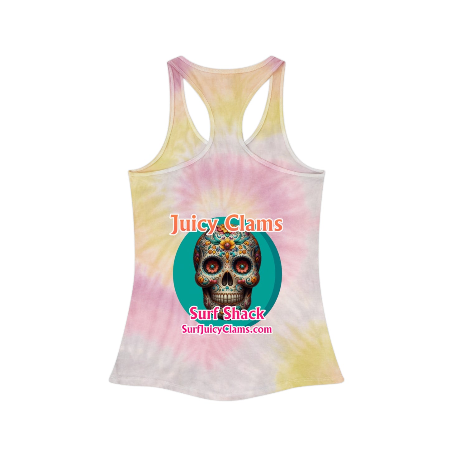 Juicy Clams Tie Dye Racerback Tank Top (A014)
