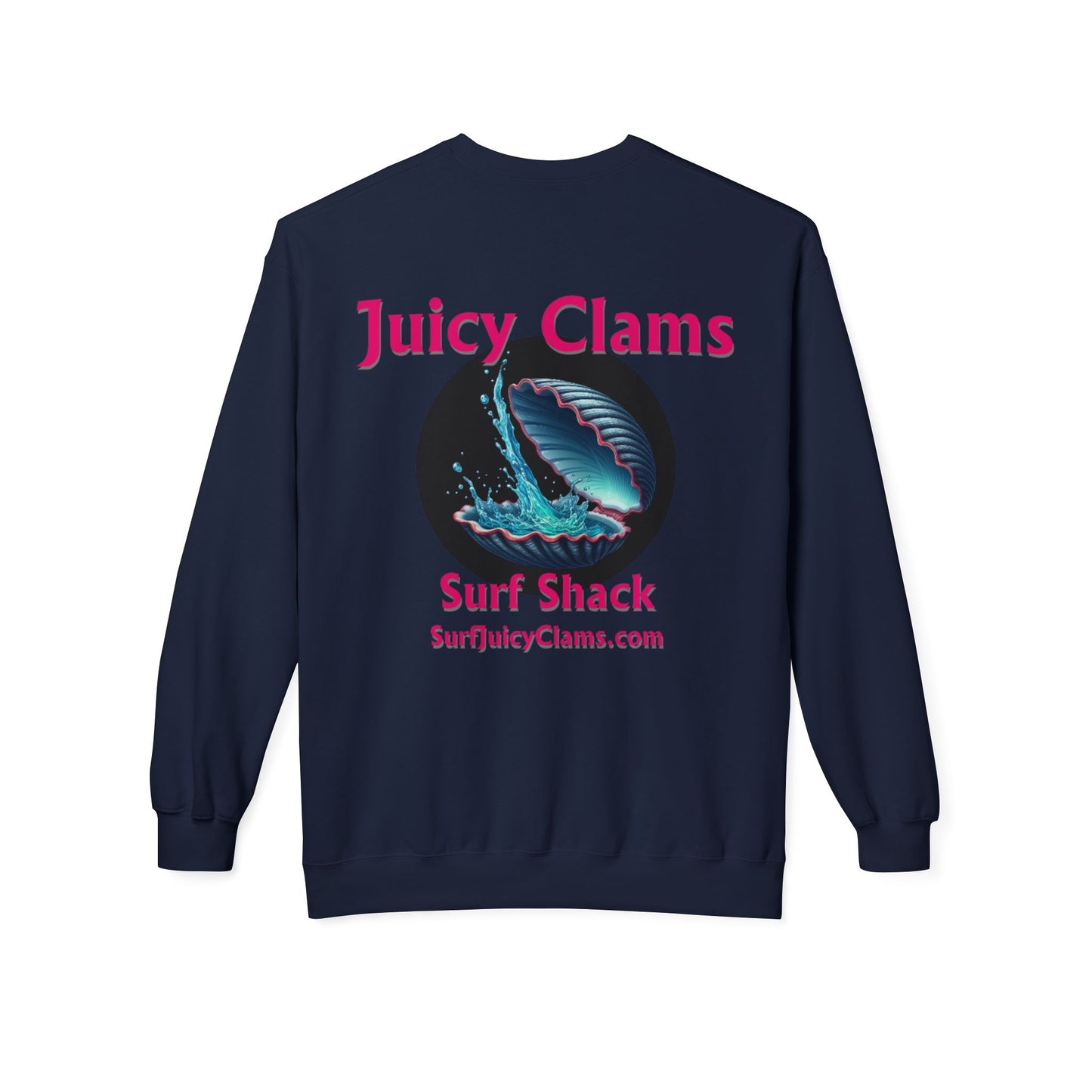 Juicy Clams Unisex Midweight Fleece Crewneck Sweatshirt (L010)