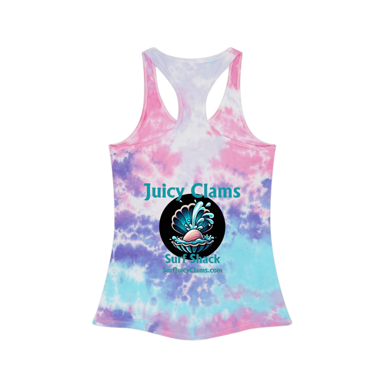 Juicy Clams Tie Dye Racerback Tank Top (A004)