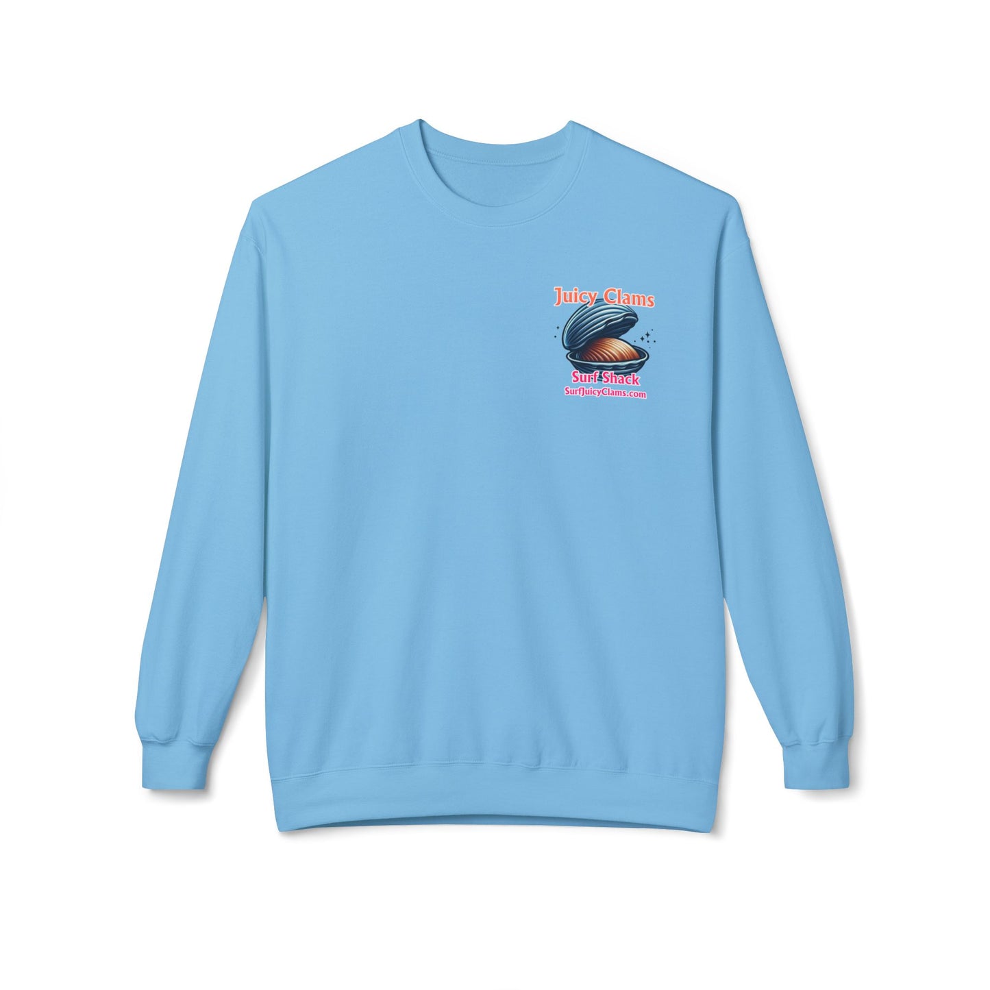 Juicy Clams Unisex Midweight Fleece Crewneck Sweatshirt (L029)