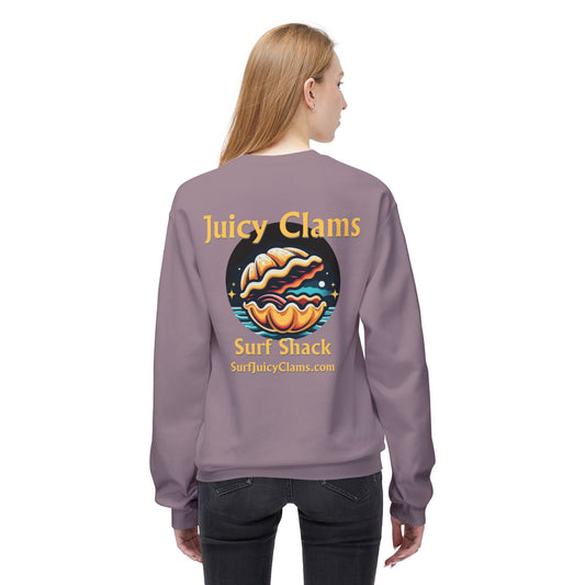 Juicy Clams Unisex Midweight Fleece Crewneck Sweatshirt (L008)