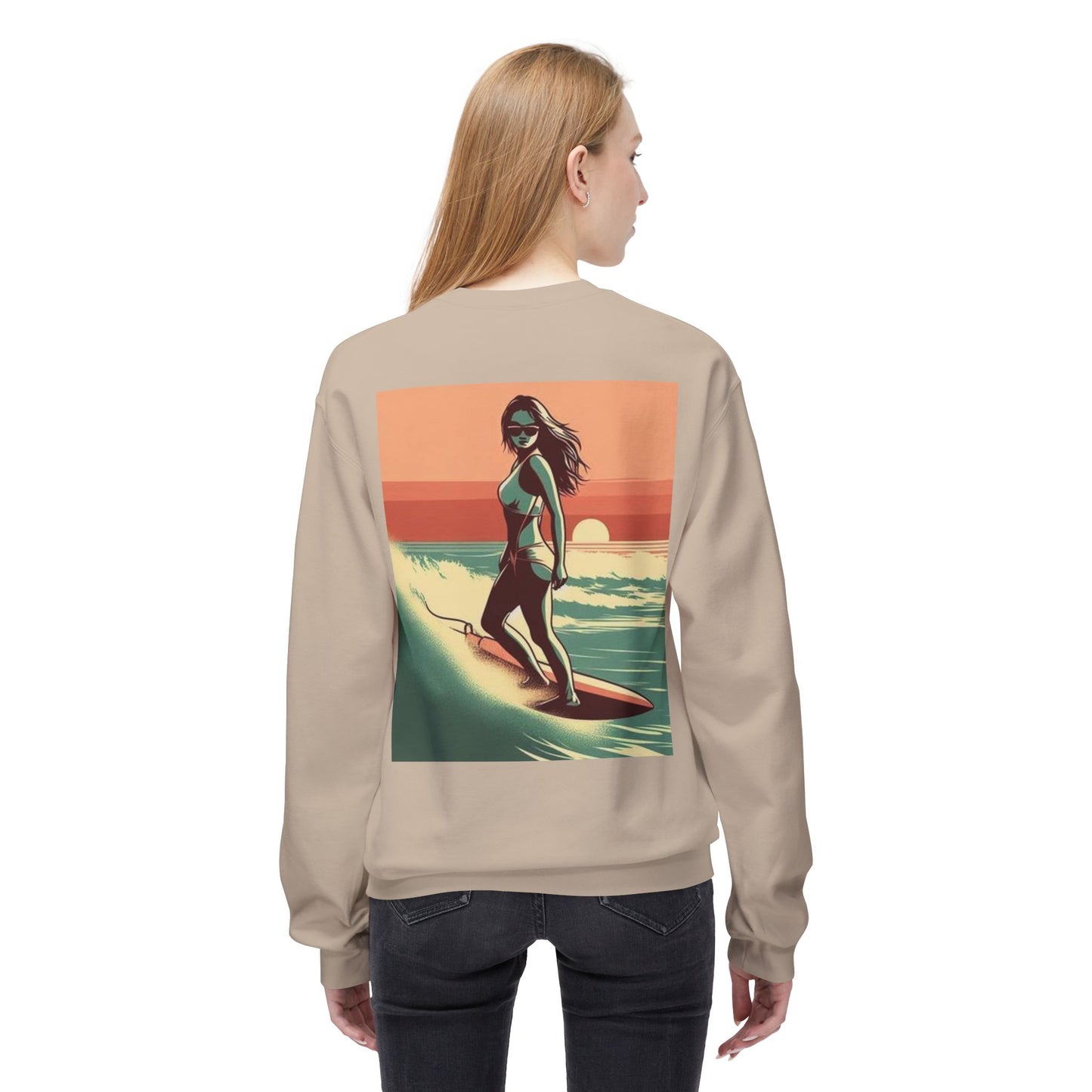 Juicy Clams Unisex Midweight Fleece Crewneck Sweatshirt (V059)