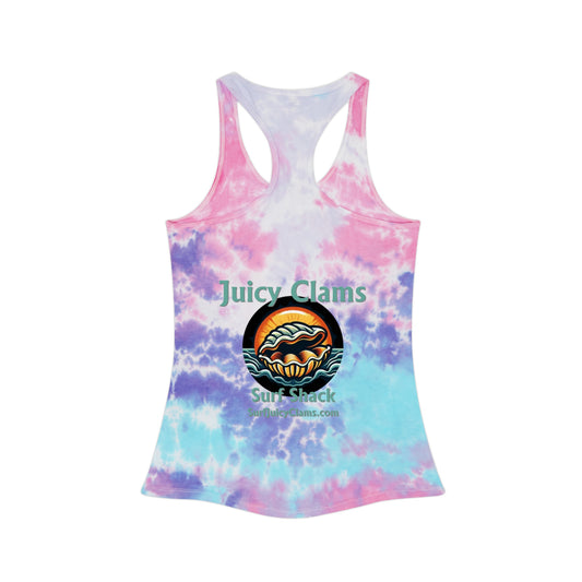 Juicy Clams Tie Dye Racerback Tank Top (A002)