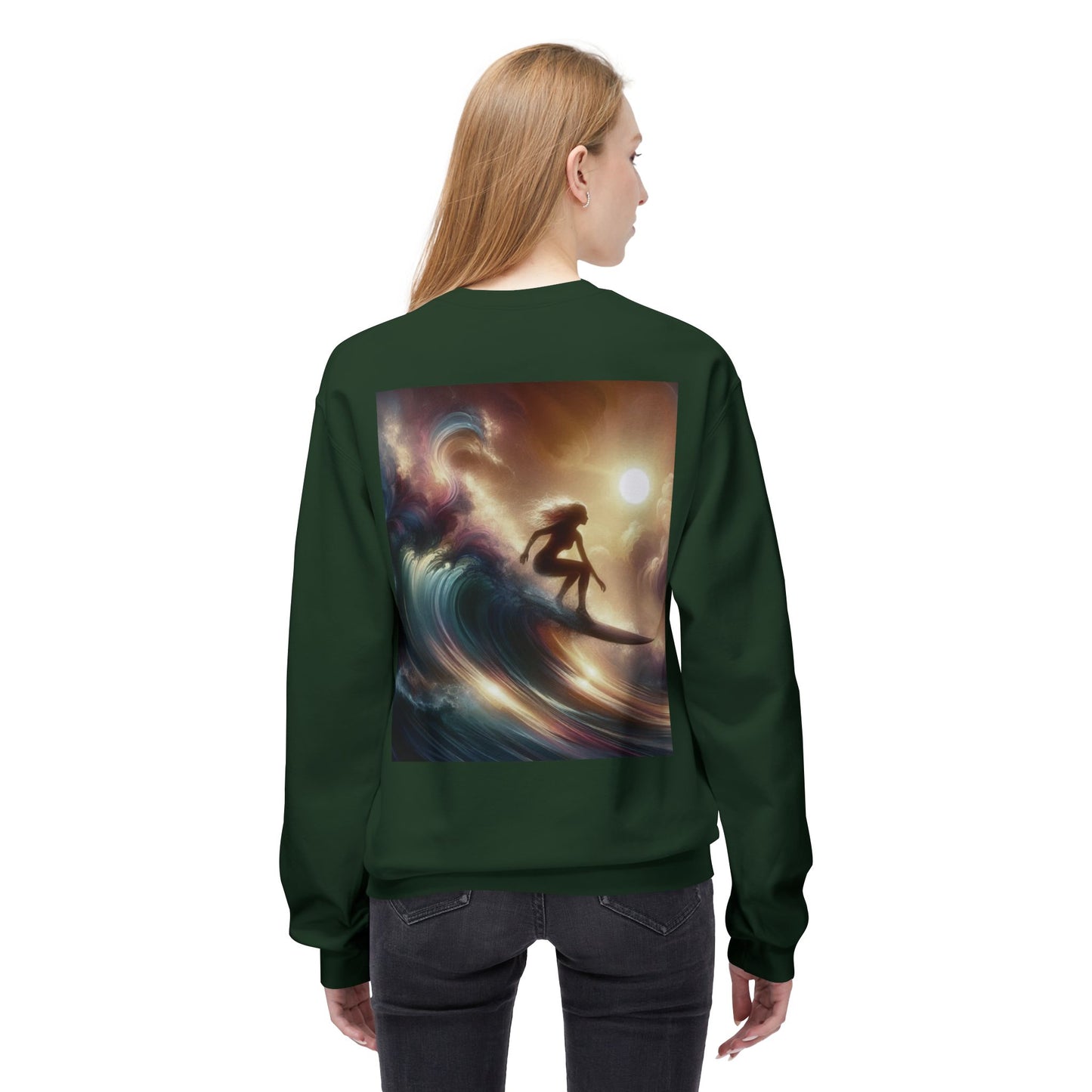 Juicy Clams Unisex Midweight Fleece Crewneck Sweatshirt (V038)