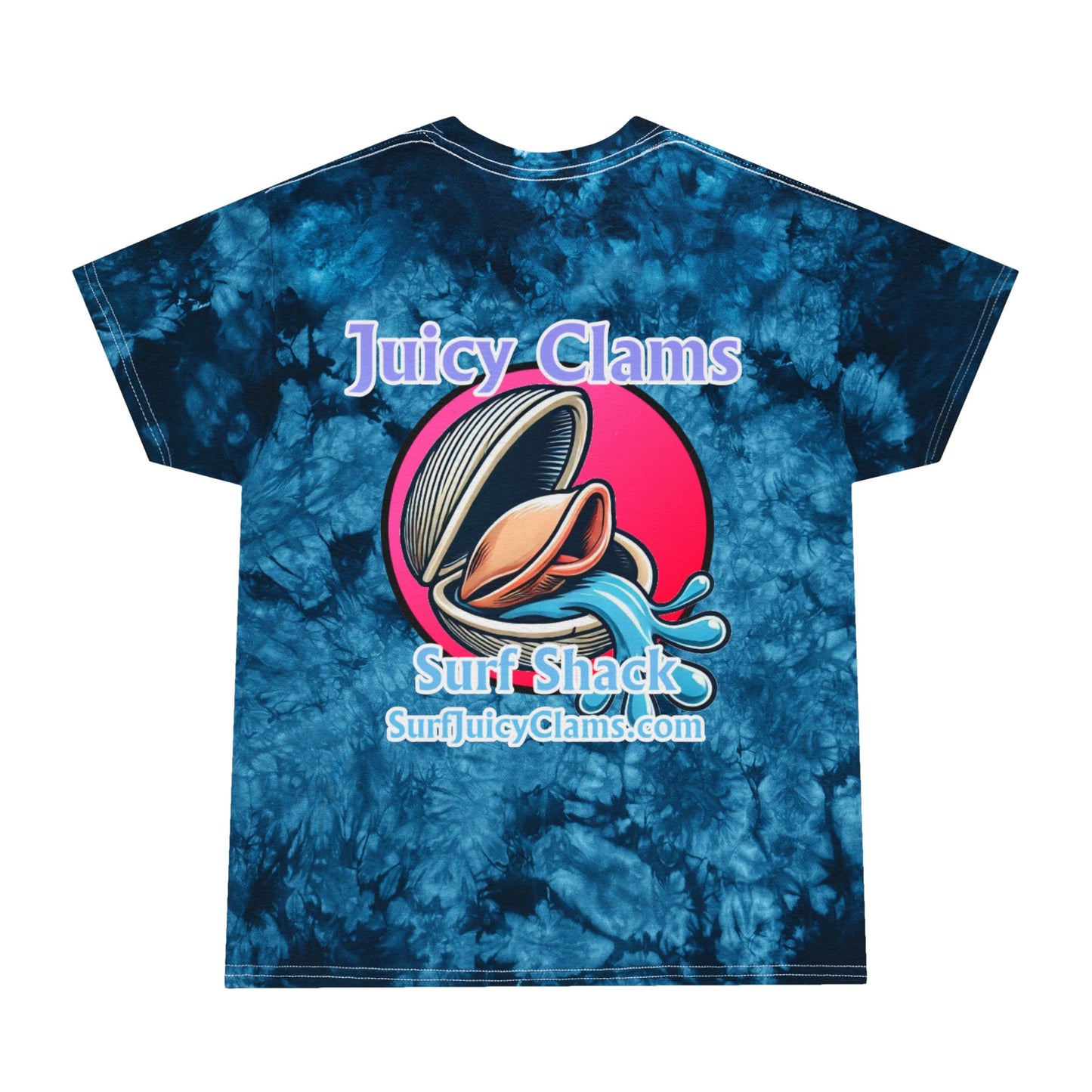 Juicy Clams Unisex Logo Crystal Tie-Dye T-Shirt (A007)