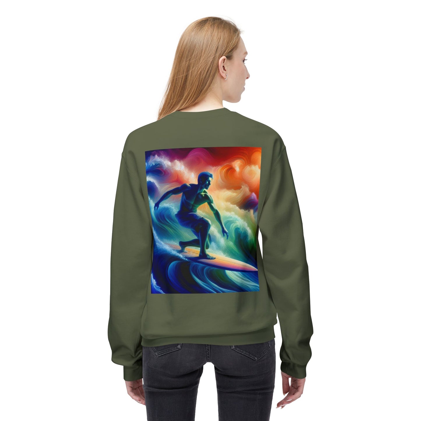 Juicy Clams Unisex Midweight Fleece Crewneck Sweatshirt (D015)