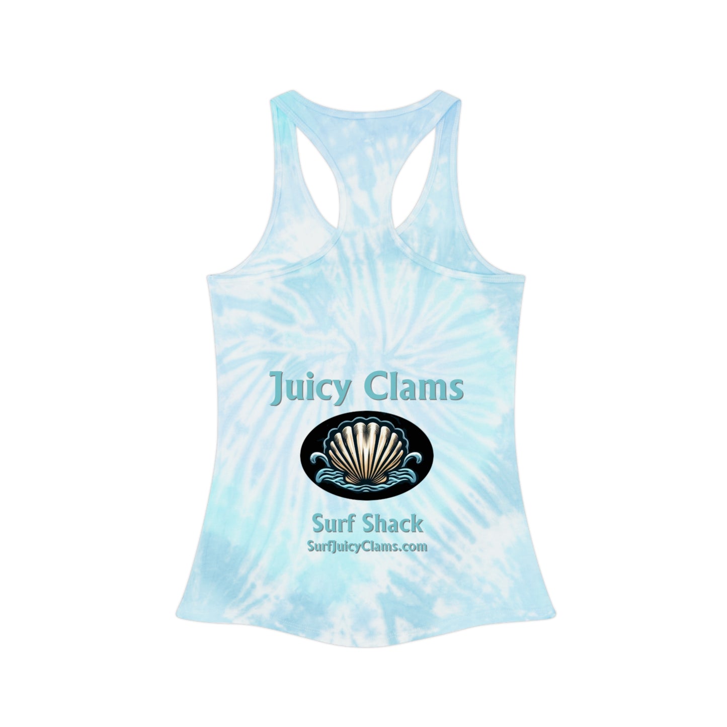 Juicy Clams Tie Dye Racerback Tank Top (L003)