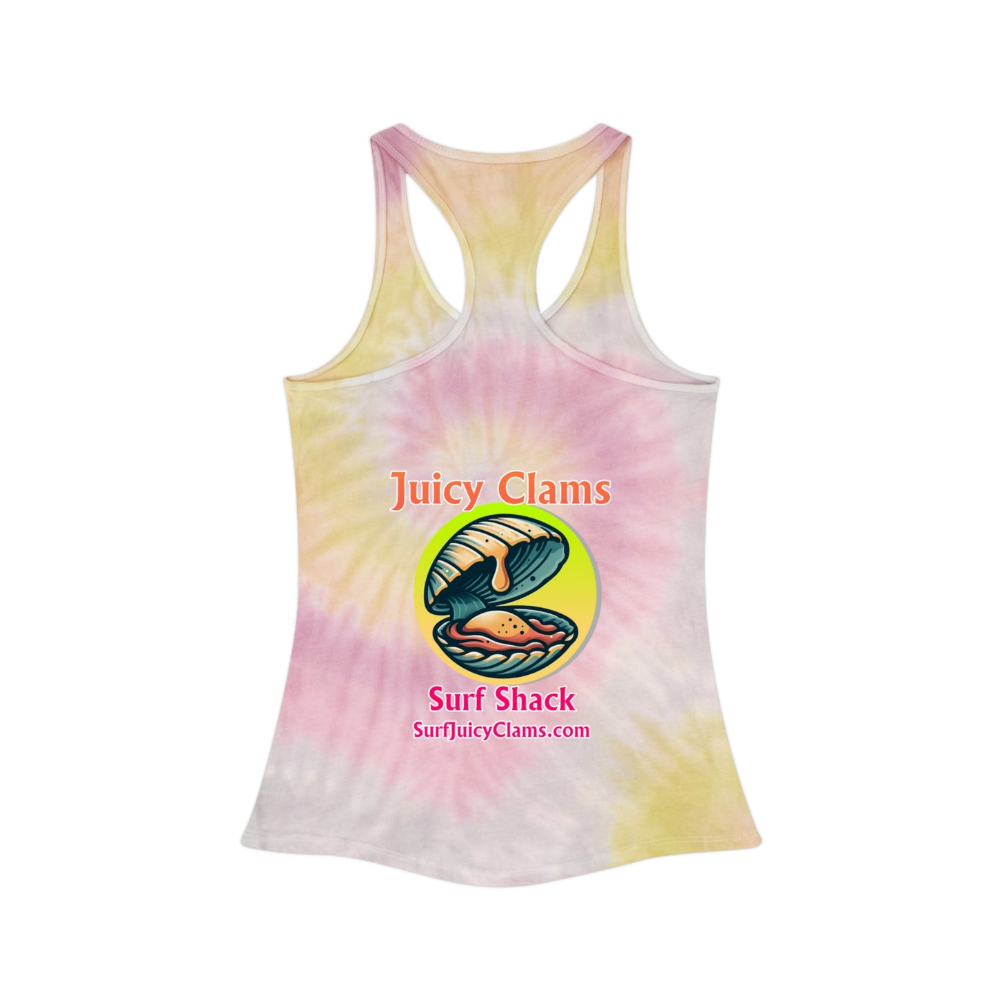 Juicy Clams Tie Dye Racerback Tank Top (A010)