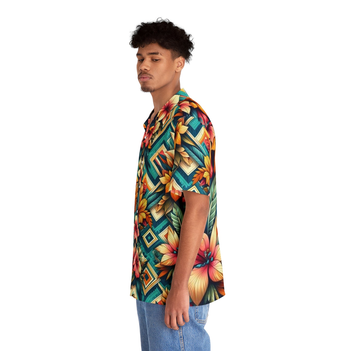 Juicy Clams Men's Hawaiian Shirt (1163)