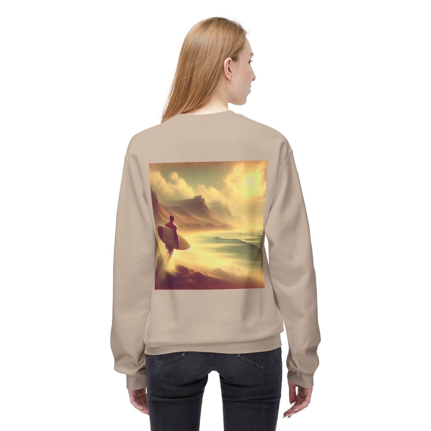 Juicy Clams Unisex Midweight Fleece Crewneck Sweatshirt (V047)