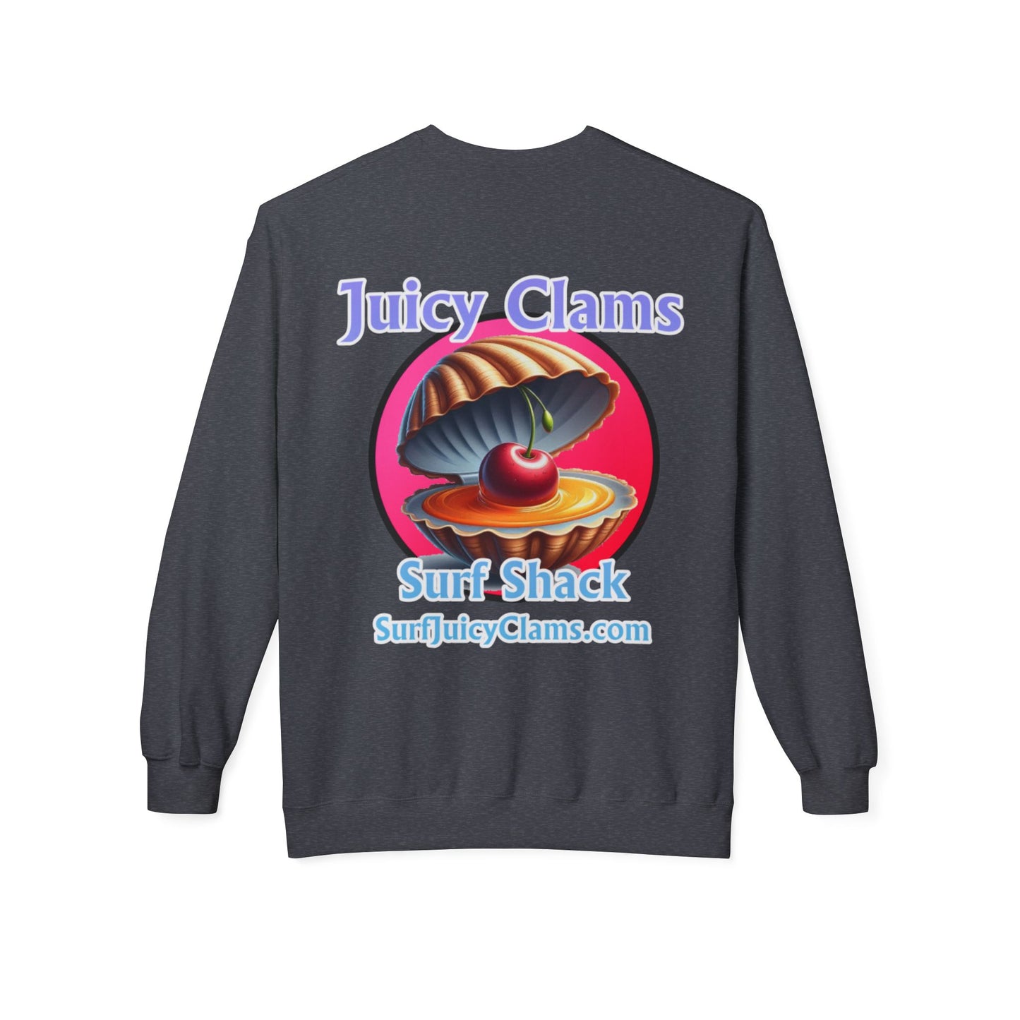 Juicy Clams Unisex Midweight Fleece Crewneck Sweatshirt (L021)